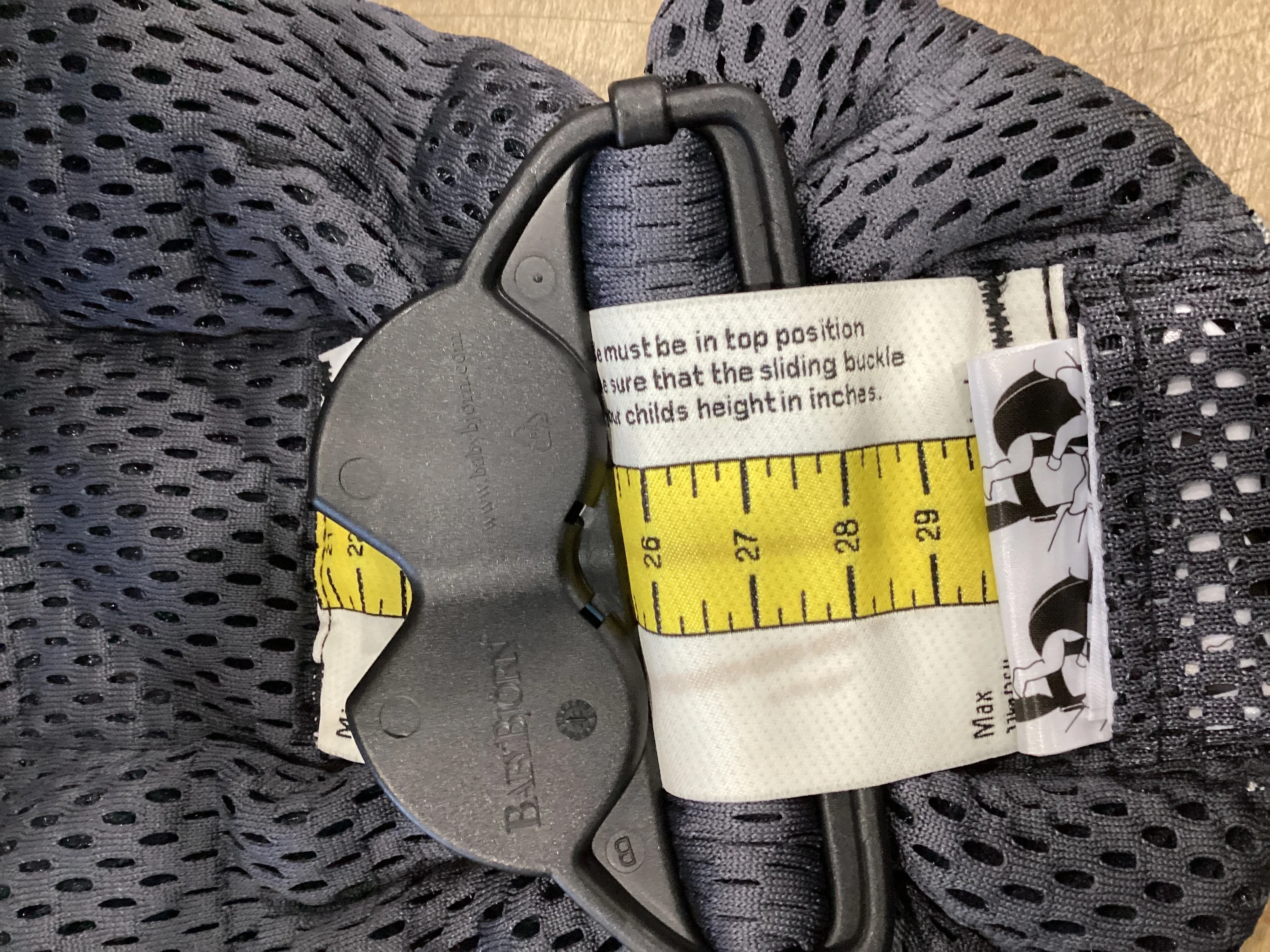 Baby Carrier Mini 3D Mesh - Anthracite Black (See Description) - Kaedas