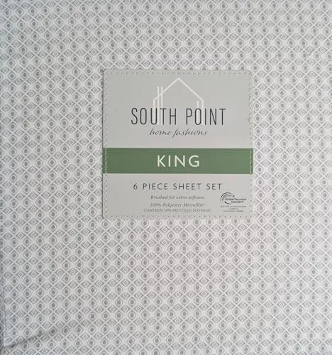 Ernesto King Microfiber Sheet Set - 4-Piece Collection in Grey - Kaedas