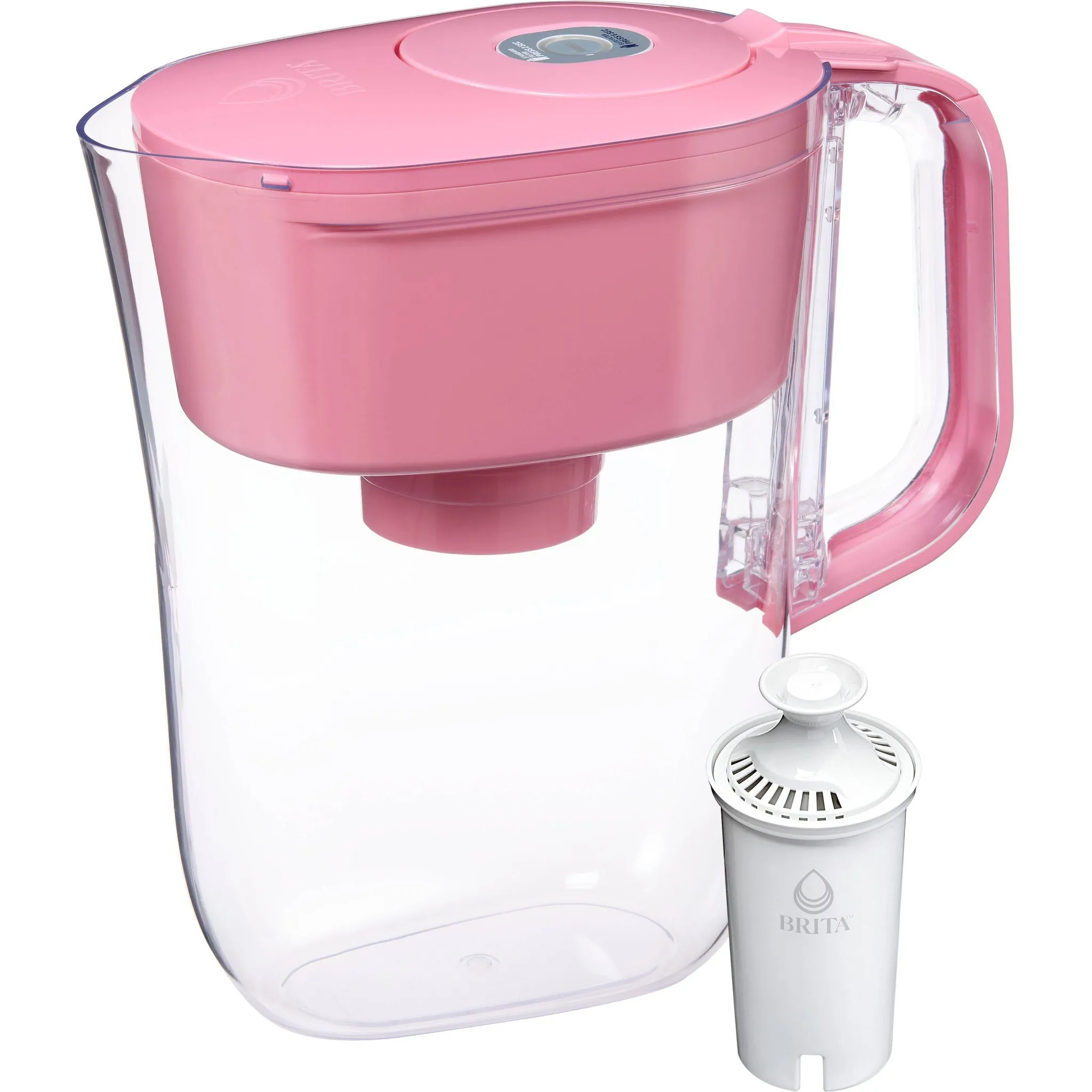 6-Cup Denali Water Pitcher Dispenser with Standard Water Filter- Cherry Blossom Pink - Kaedas