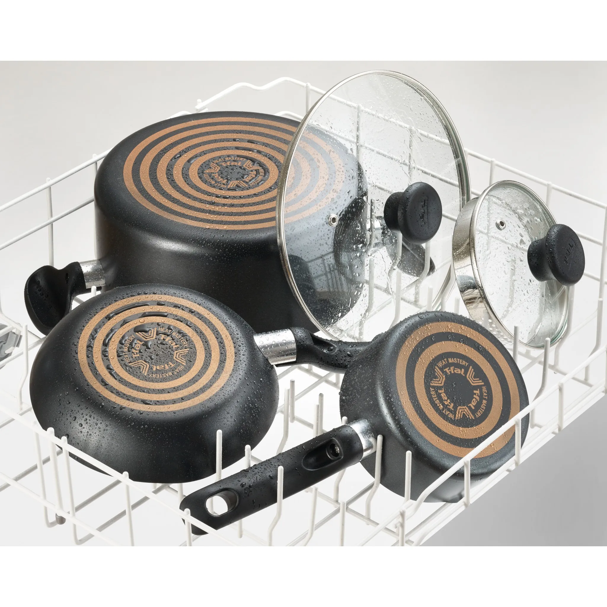 12-Piece Nonstick Cookware Set - Black - Kaedas