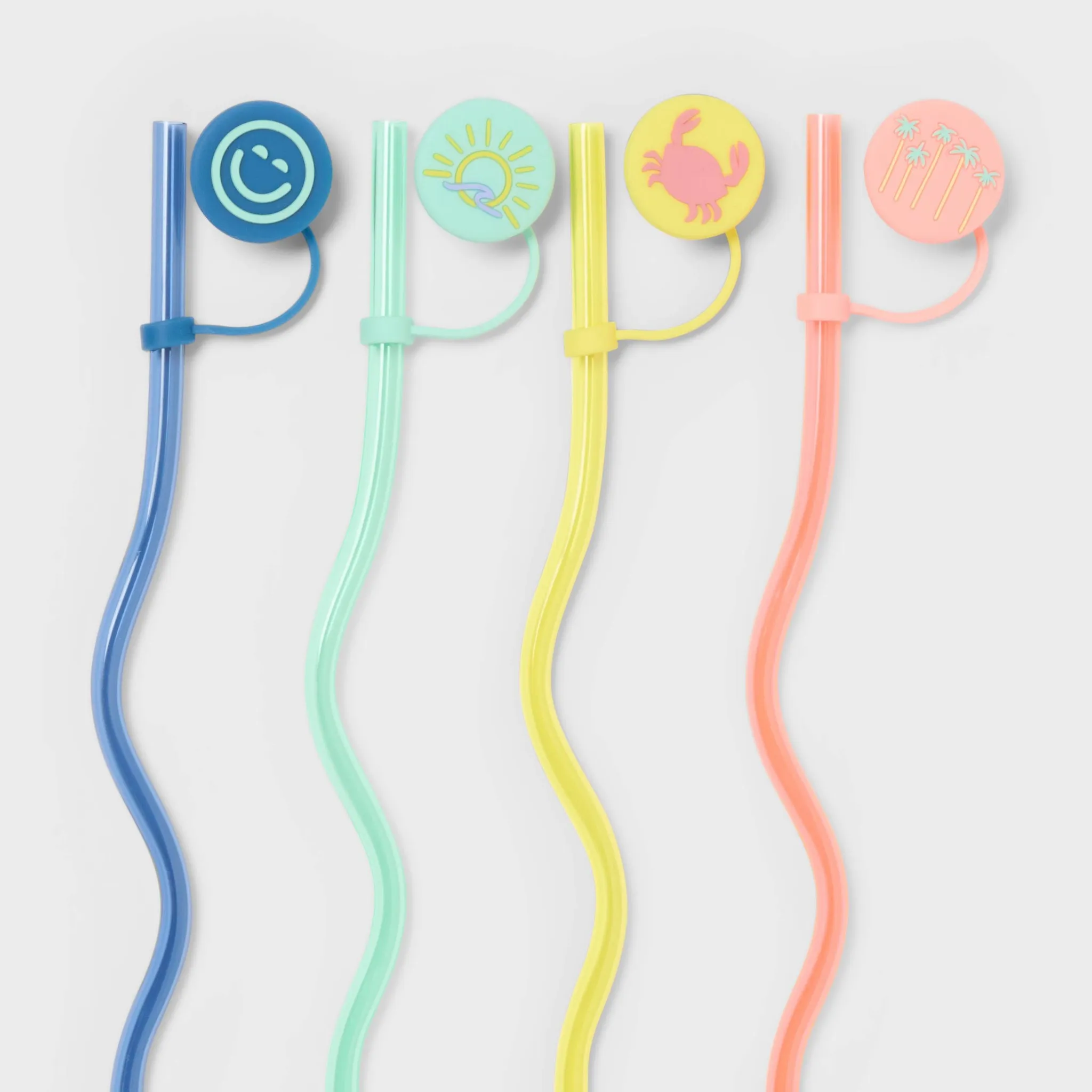 Clear Wavy Straws and Covers - Sun Squad™ - Kaedas