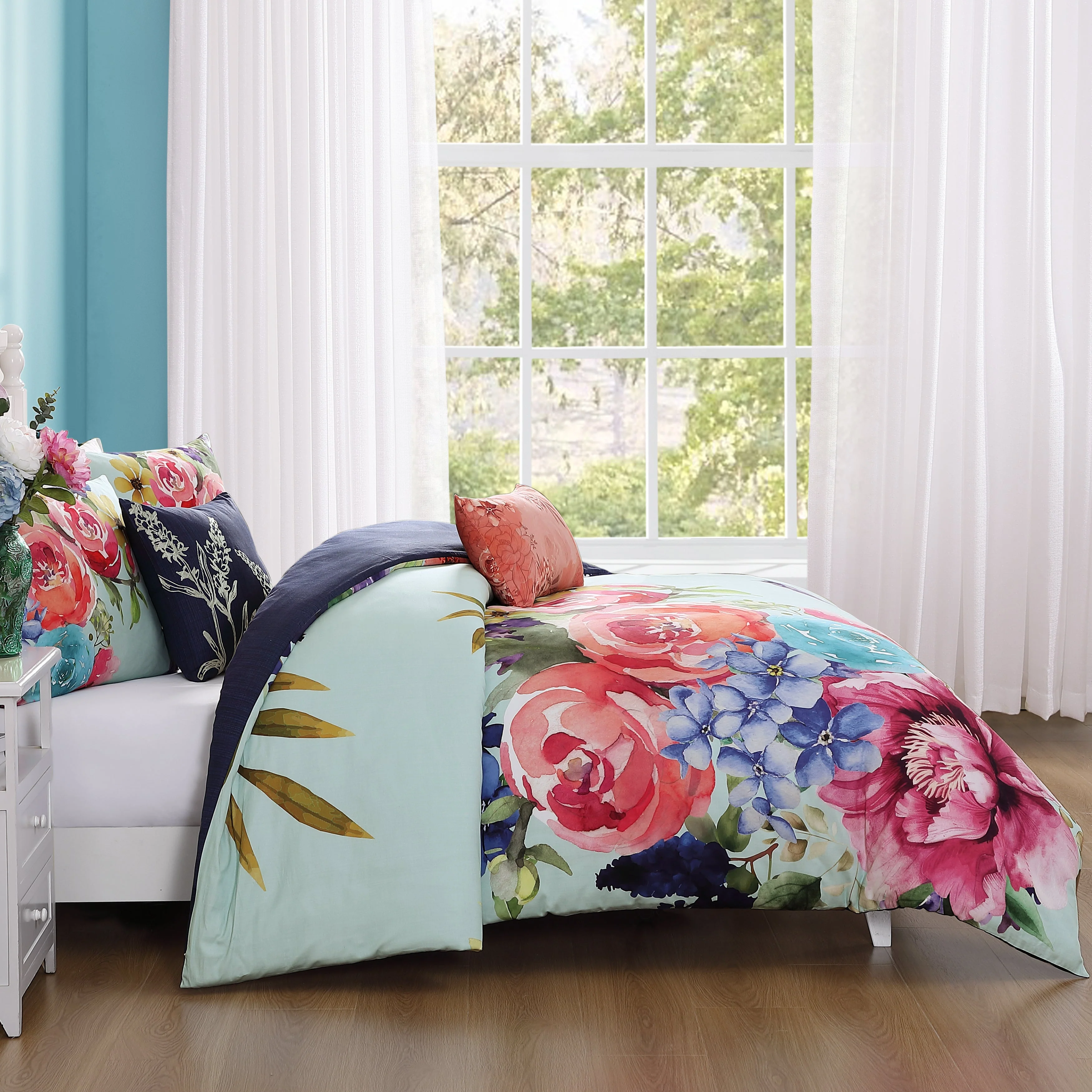 Bebejan Aqua Fiesta 5 Piece Reversible Comforter Set - Kaedas