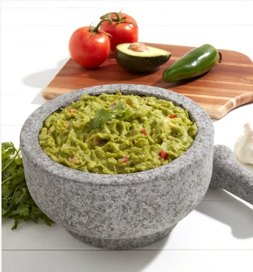 Molcajete Large Natural Stone Mortar and Pestle (See Description) - Kaedas