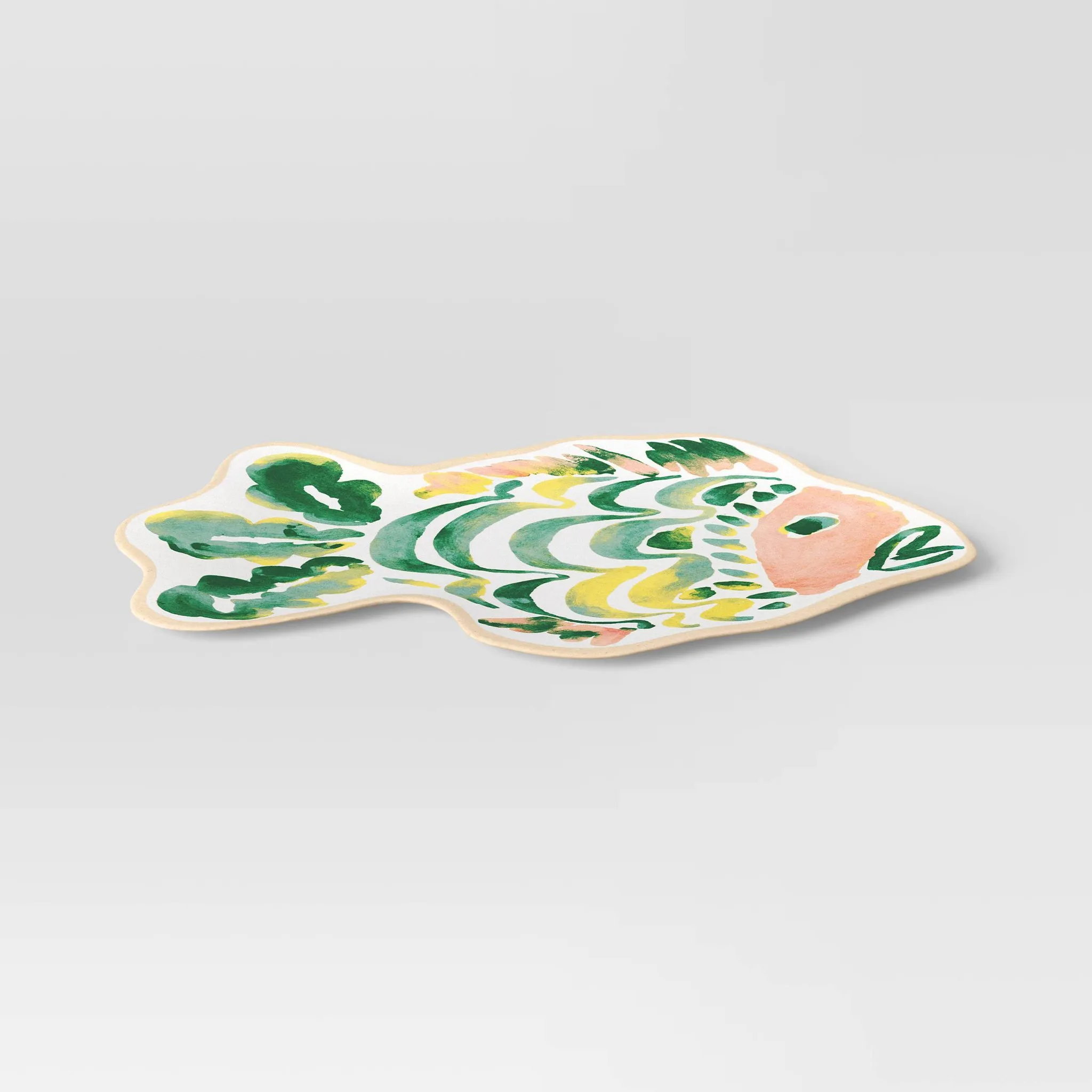 Coastal 17-Inch Figural Fish Serving Platter - Kaedas