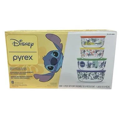 Pyrex 8-Piece Decorated Food Storage Set - Kaedas