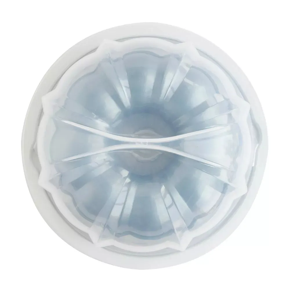 12 Cup Formed Aluminum Bundt Pan Blue with Cake Keeper - Kaedas