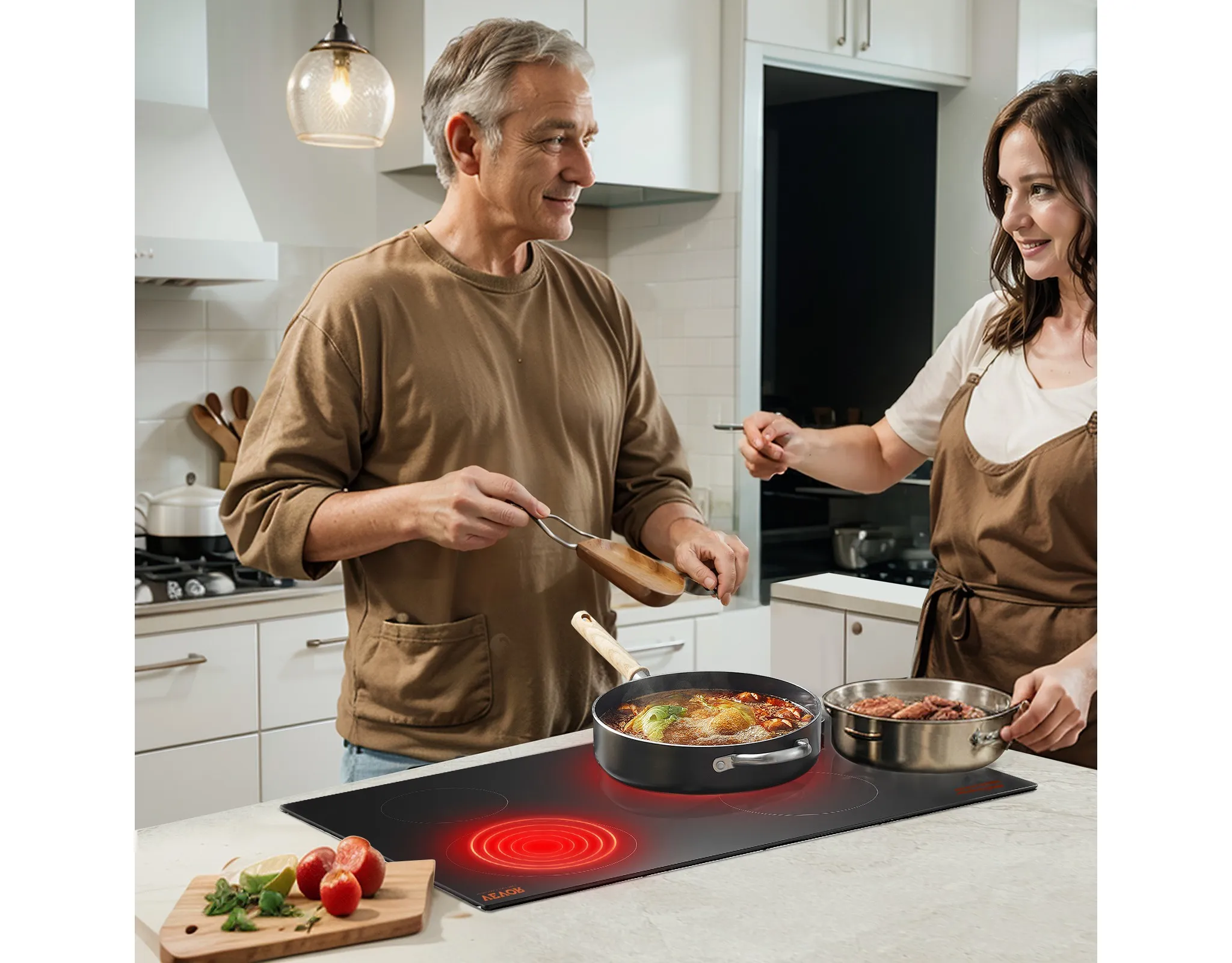 Electric Cooktop - 30 Inch 4 Burners Built-In Electric Stove Top - Kaedas