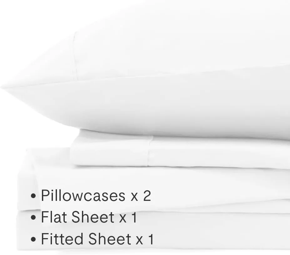 Jennifer Adams Eternal King Sheet Set - Luxurious White Bedding - Kaedas