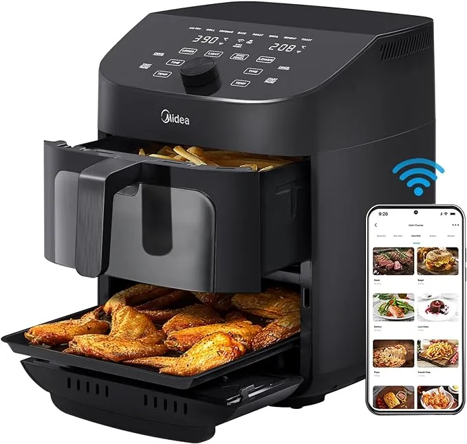 Dual Basket Air Fryer Oven 11 Quart (See Description) - Kaedas