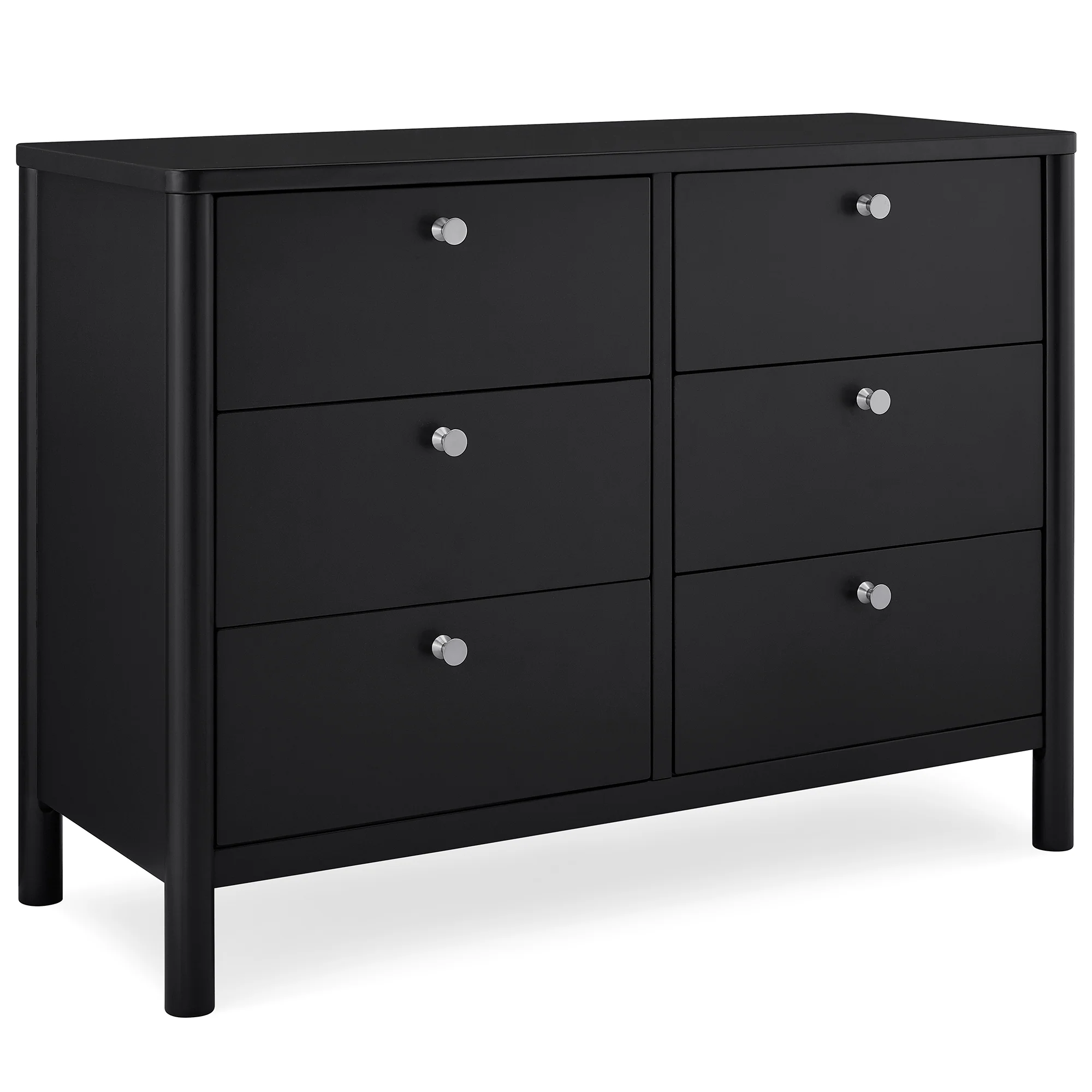 Brooks 6 Drawer Dresser With Interlocking Drawers - Midnight Grey - Kaedas