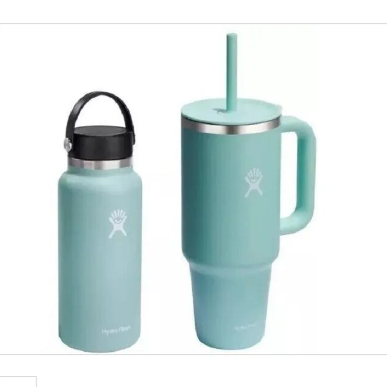 Hydro Flask Hydration Set: 40oz Tumbler & 32oz Wide Mouth Bottle - Kaedas