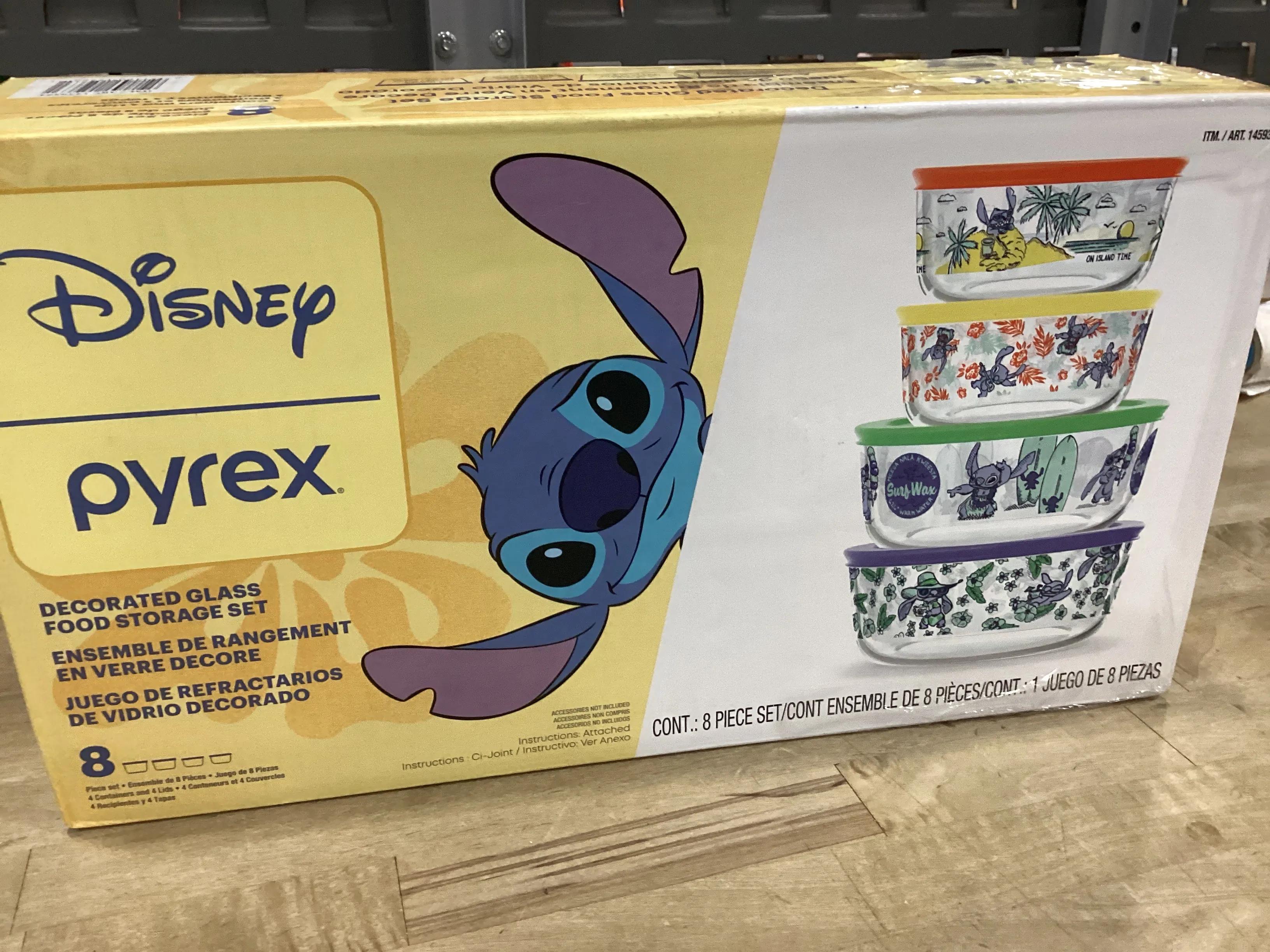 8-piece Decorated Glass Food Storage Set - Kaedas