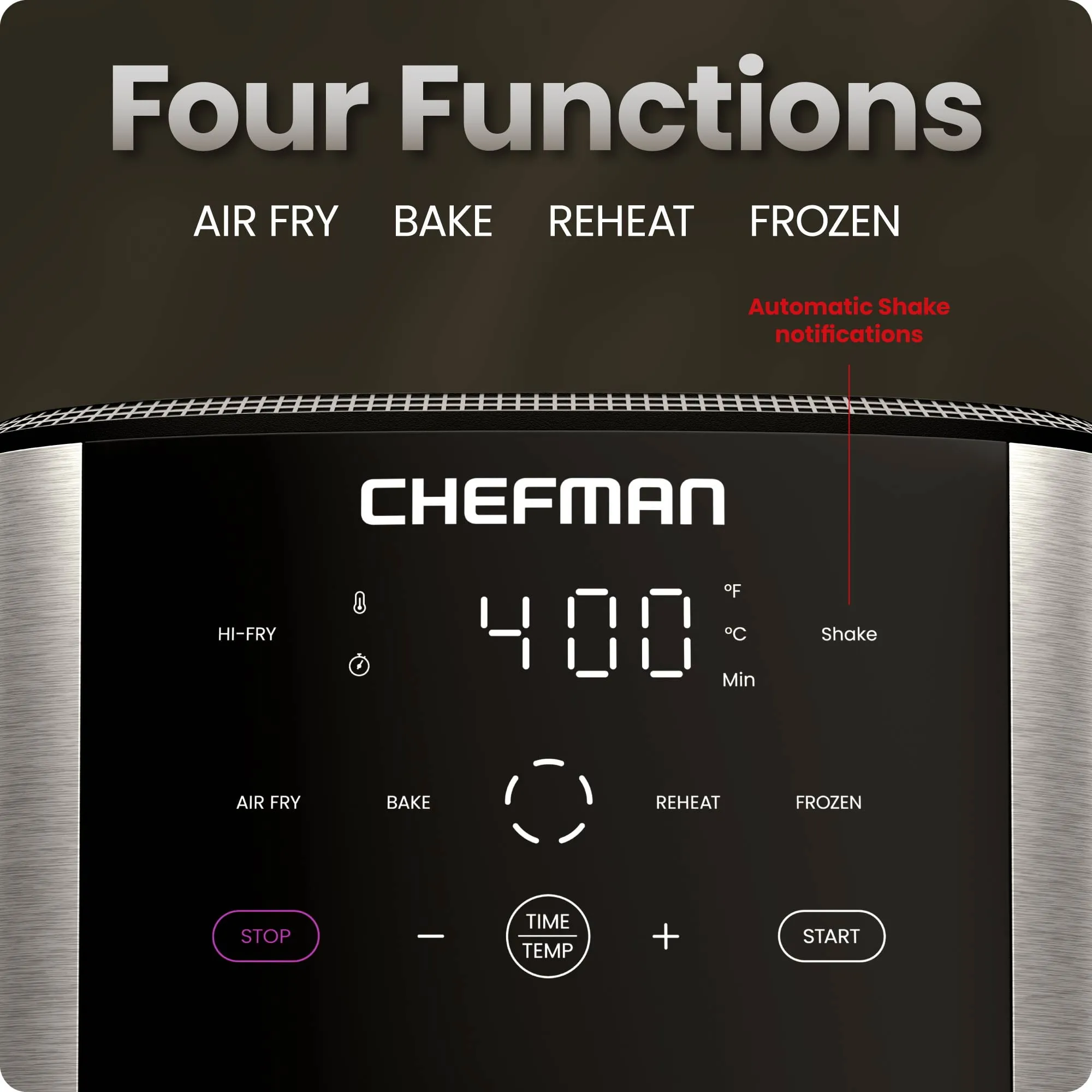 Chefman TurboFry 6-Quart Digital Air Fryer with Touch Controls and 4 Cooking Functions (See Description) - Kaedas
