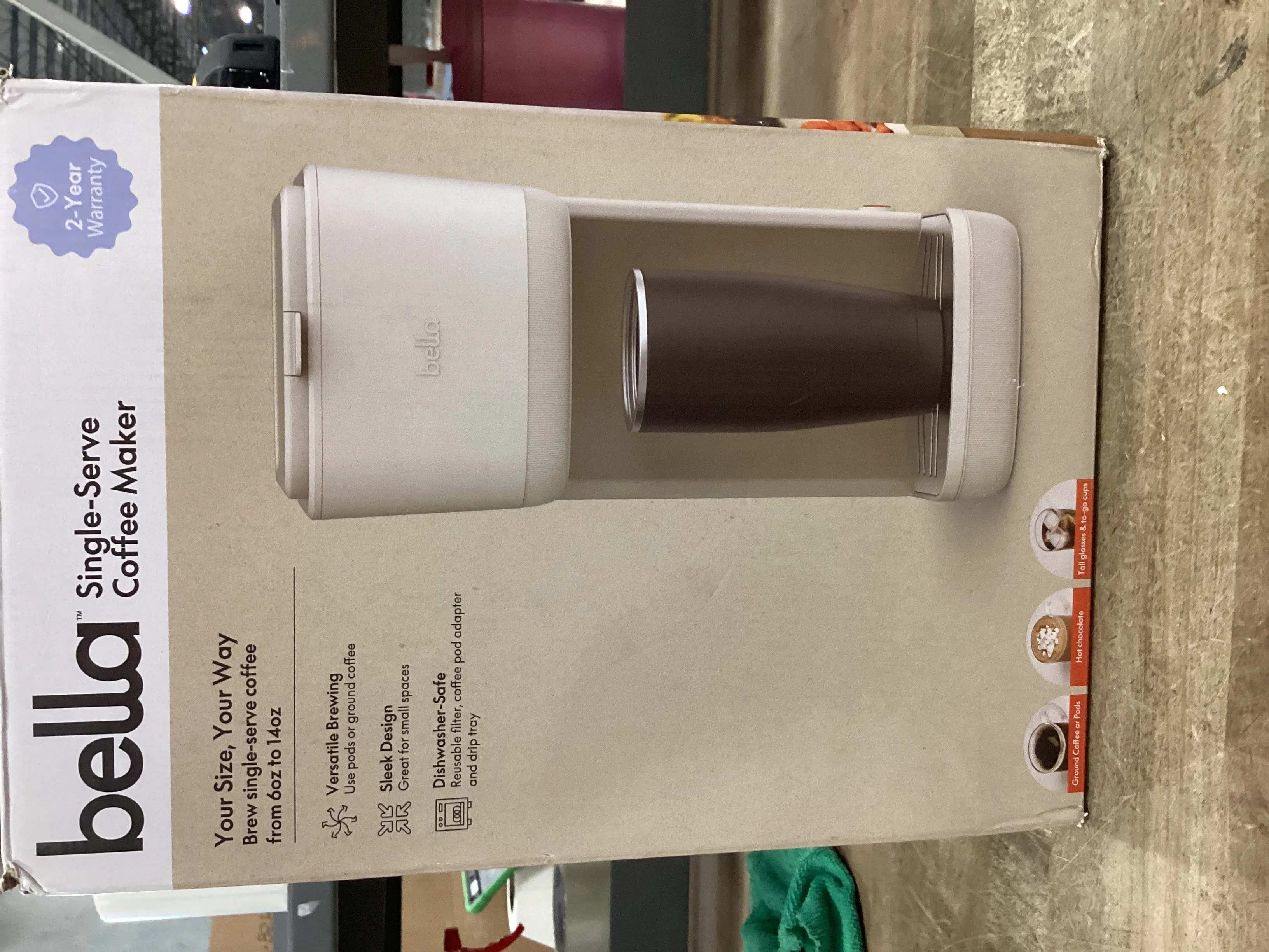 14oz. Single-Serve Coffee Maker- Oatmilk - Kaedas