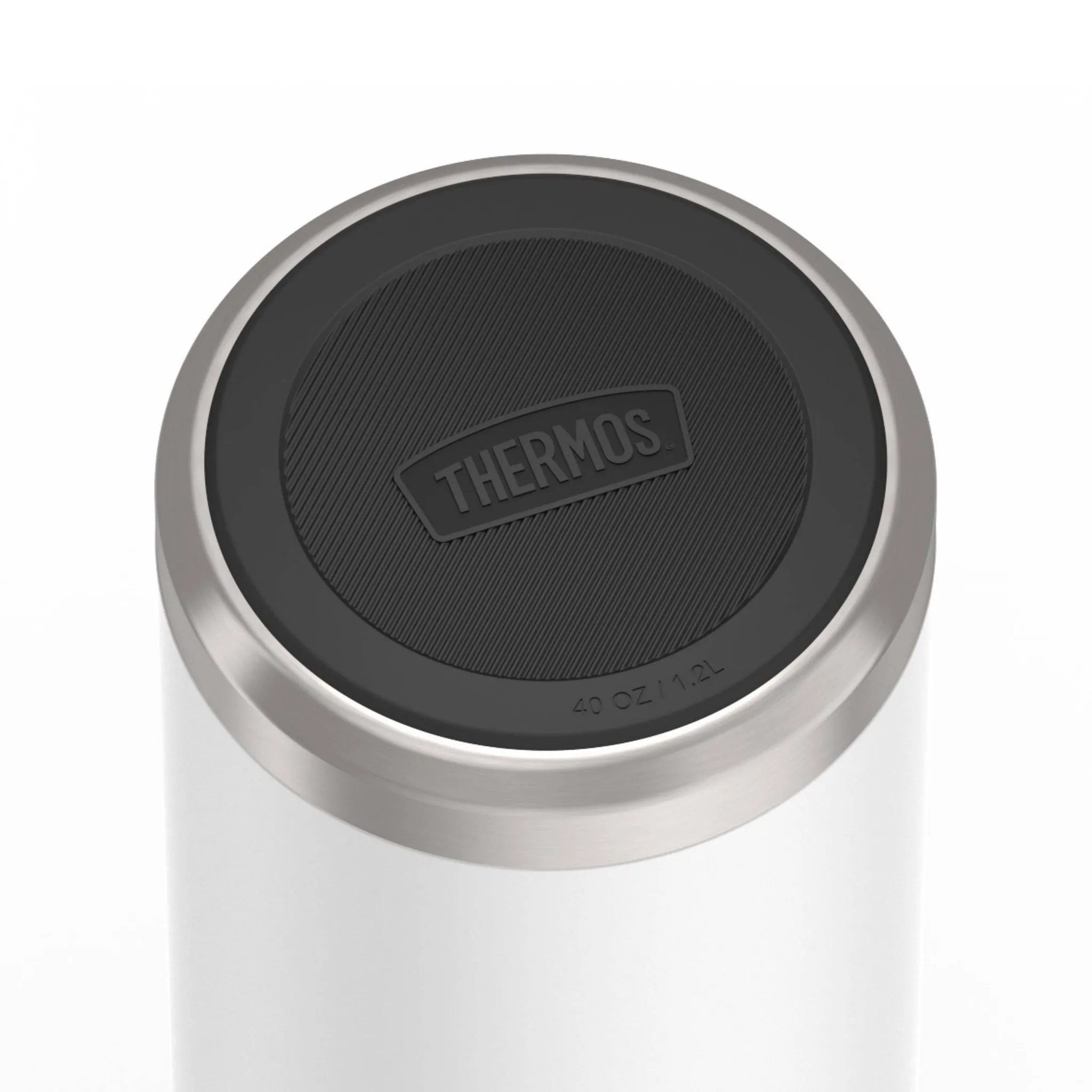 40oz Stainless Steel Wide Mouth Hydration Water Bottle - White - Kaedas