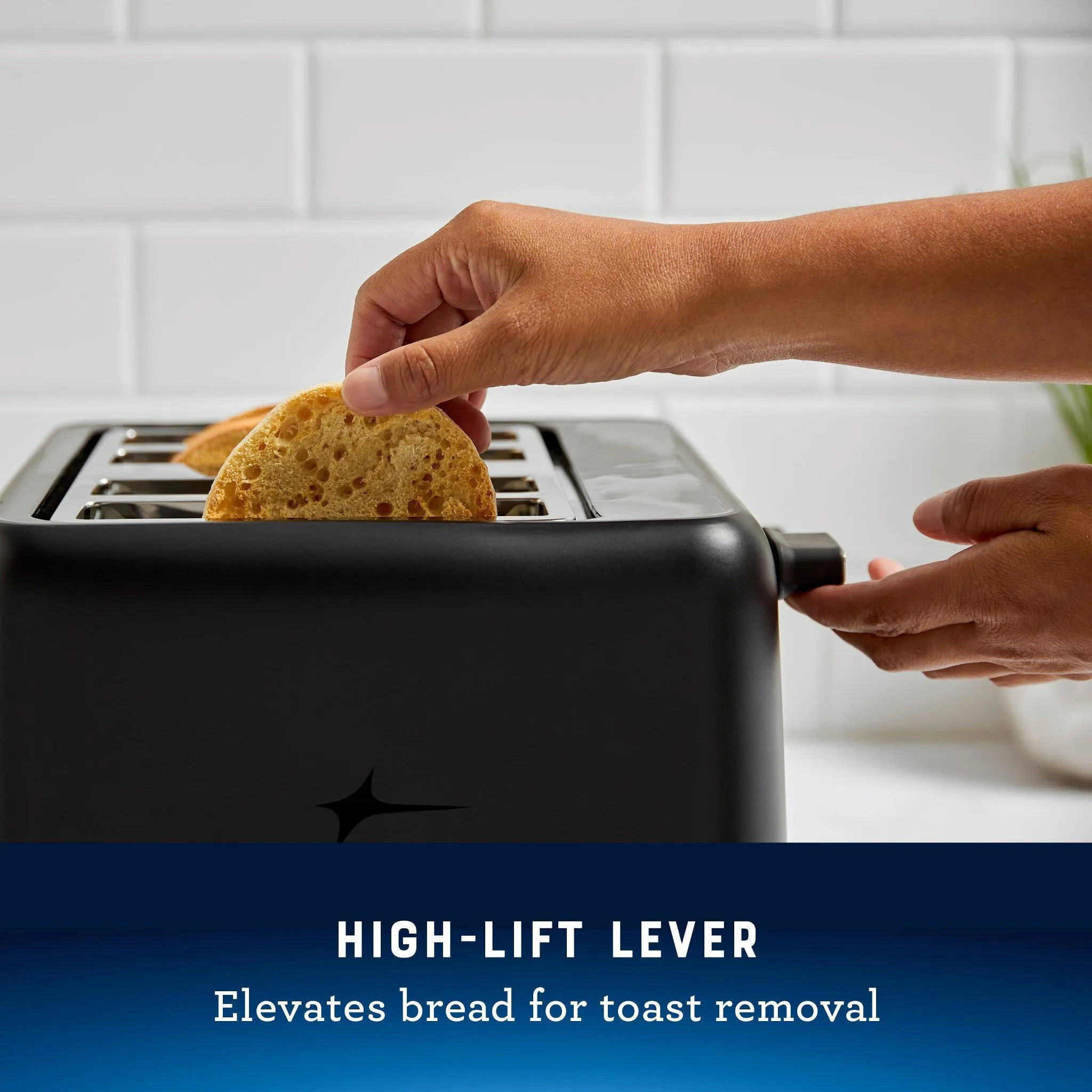 4-Slice Toaster With Extra-Wide Slots Black: Bagel & Bread Toaster, 1560W, Kitchen Aid, Spot Clean - Kaedas