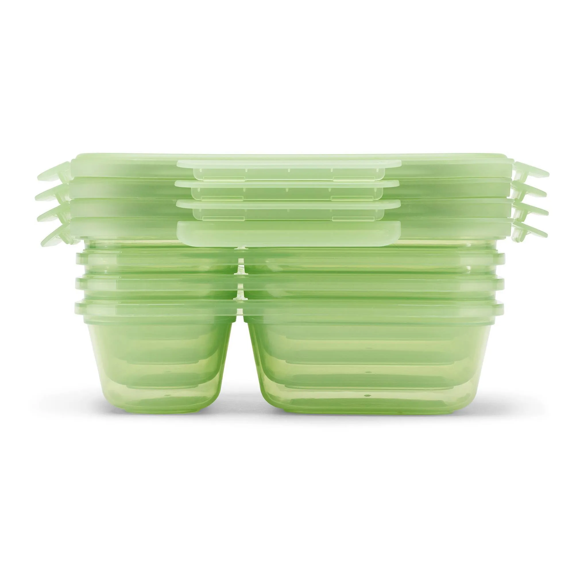 Divided Food Storage Containers - Green - Kaedas