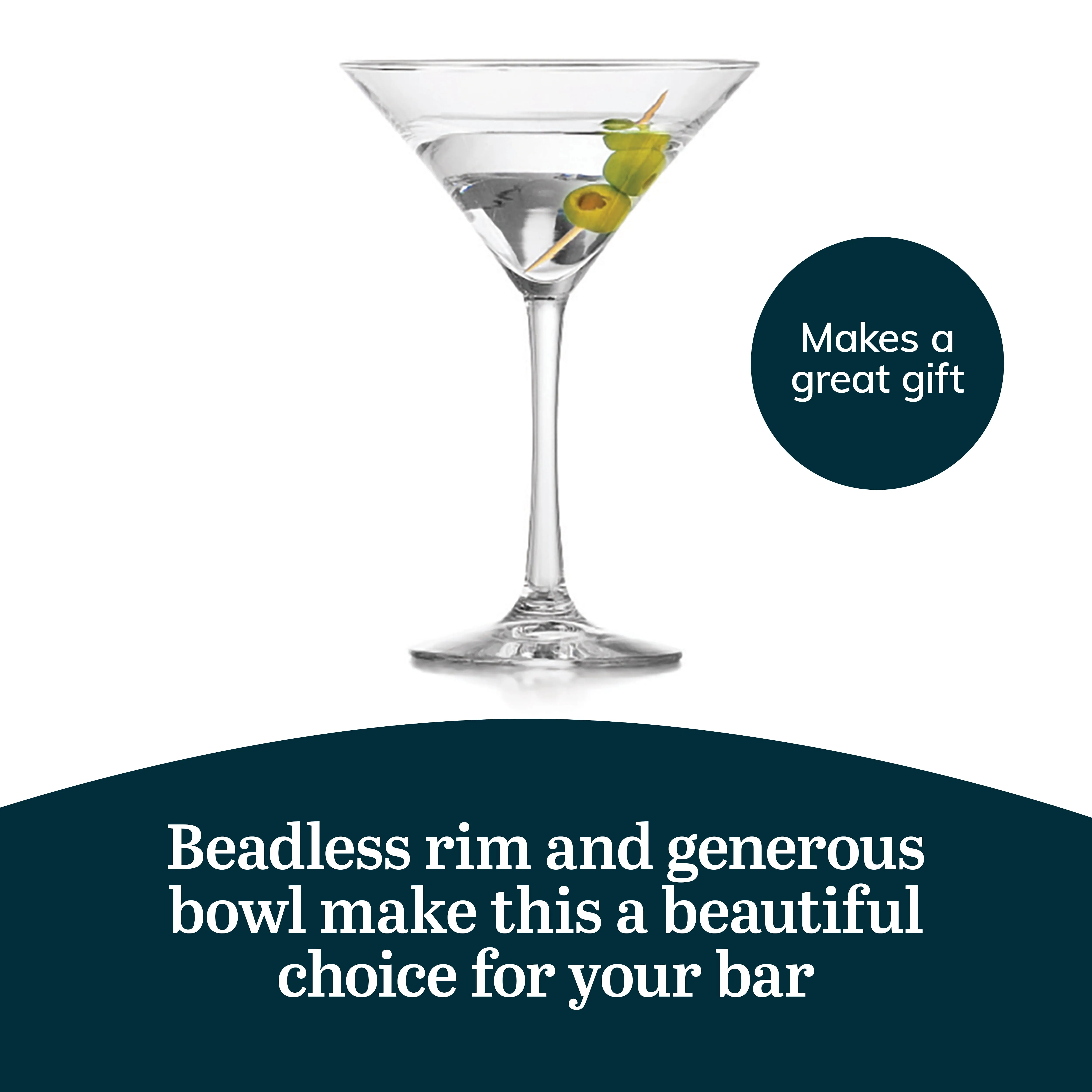 Martini Glasses Set of 12 - 8 Oz - Kaedas