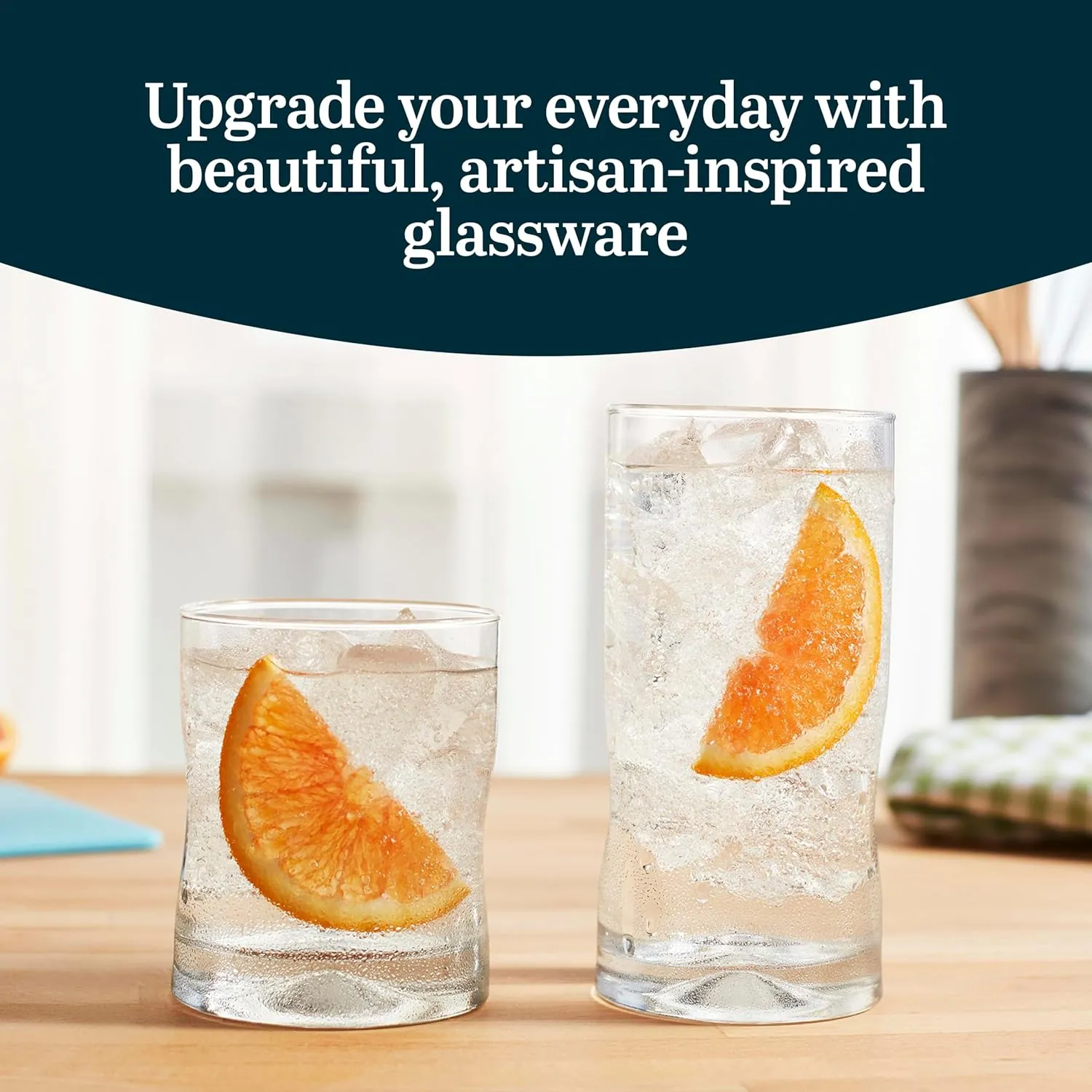 Impressions 16-Piece Tumbler and Rocks Glass Set 16 Piece Set Impressions - Kaedas