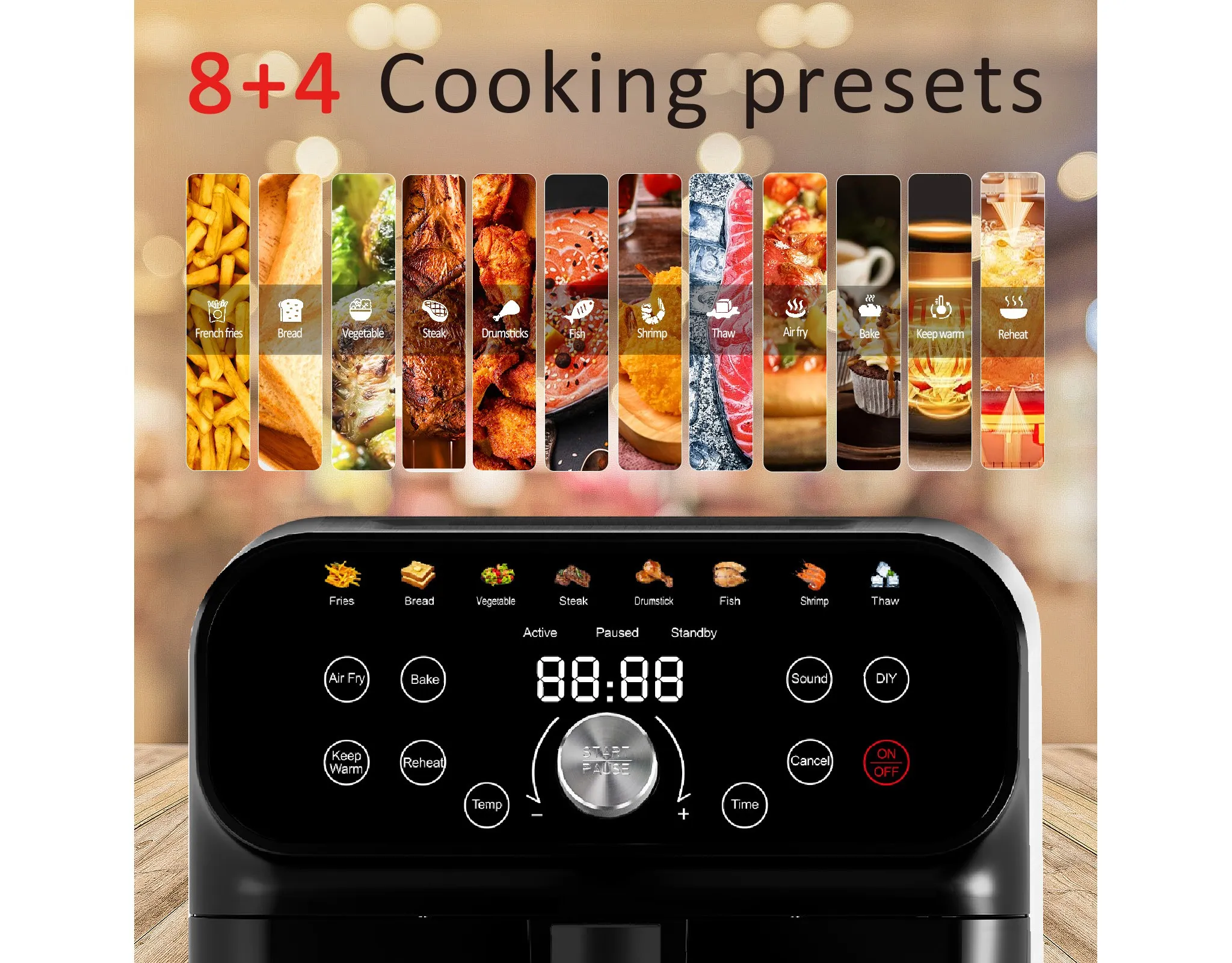 6.2QT Air Fryer Oven - Stainless Steel - Kaedas