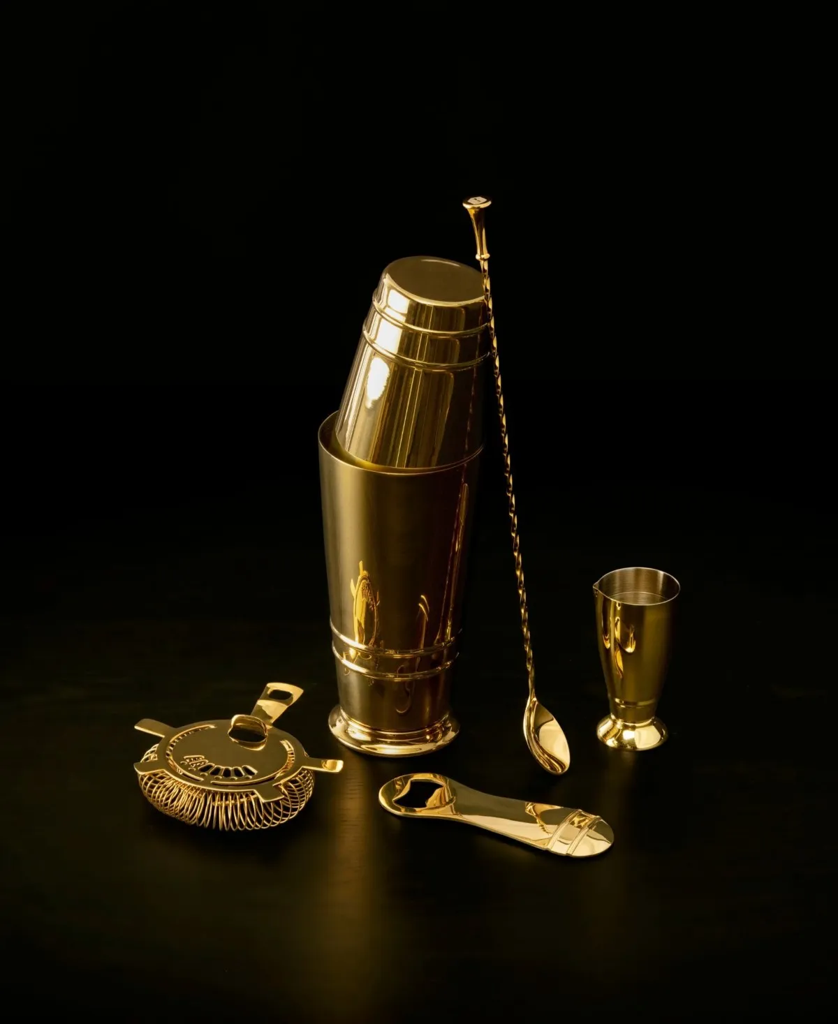 Fortessa Crafthouse Signature Gold Bartender Essentials Kit - Kaedas