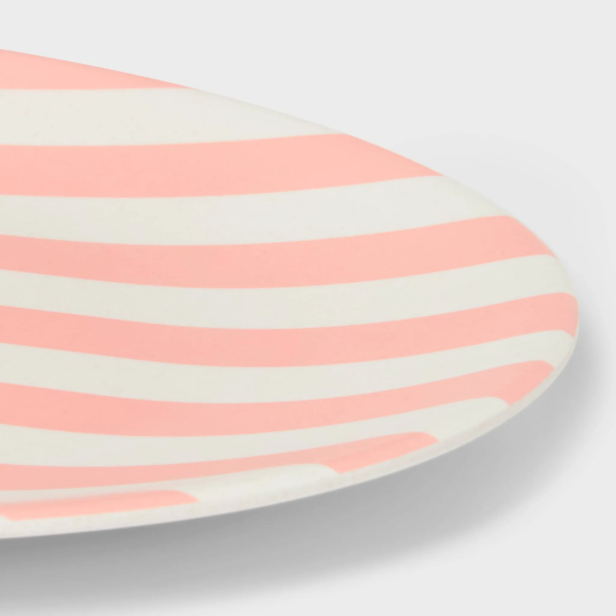 18-Inch Figural Oval Striped Serving Platter - Kaedas