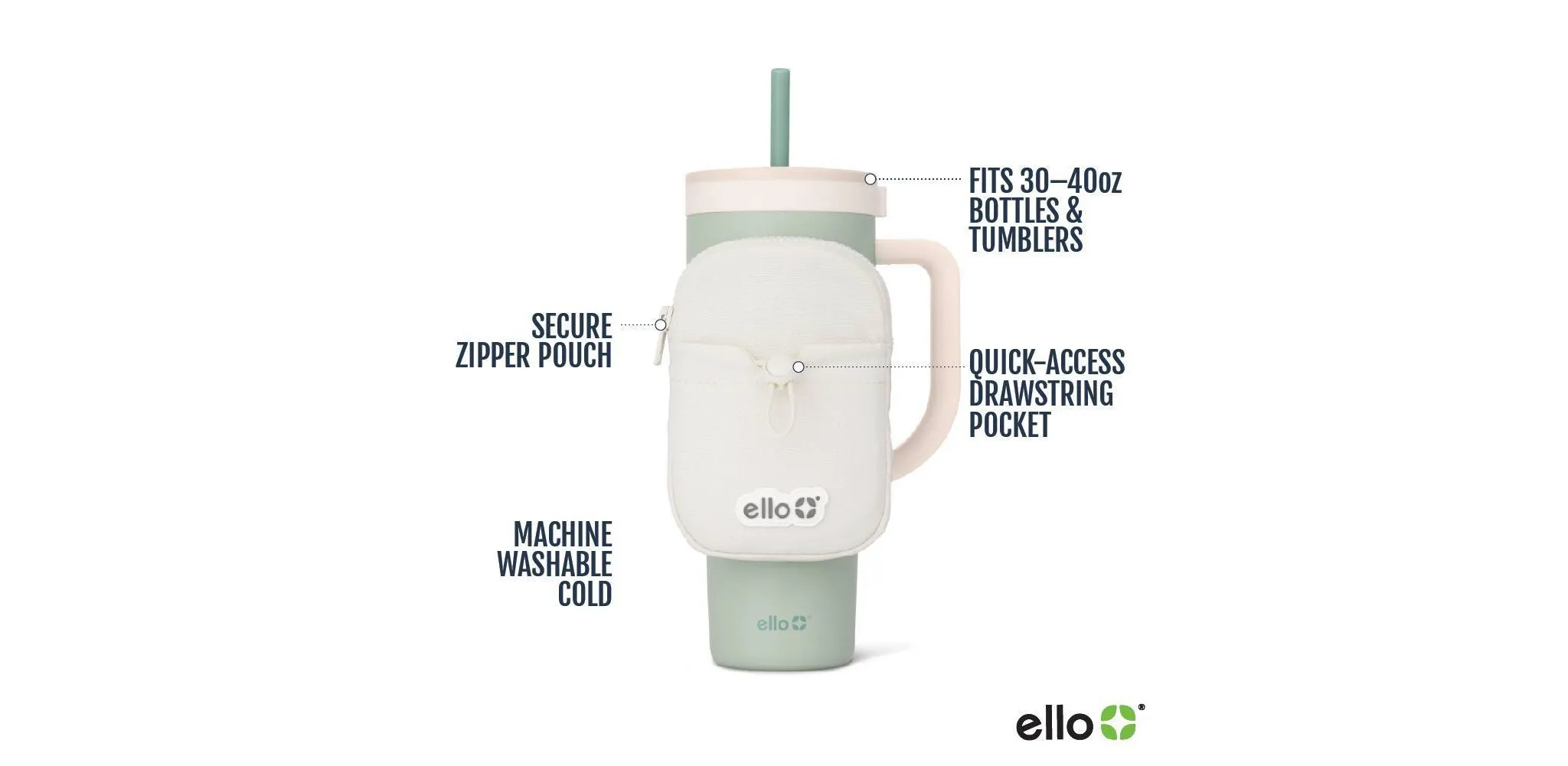 Tumbler Huggy Cream Pouch - Kaedas