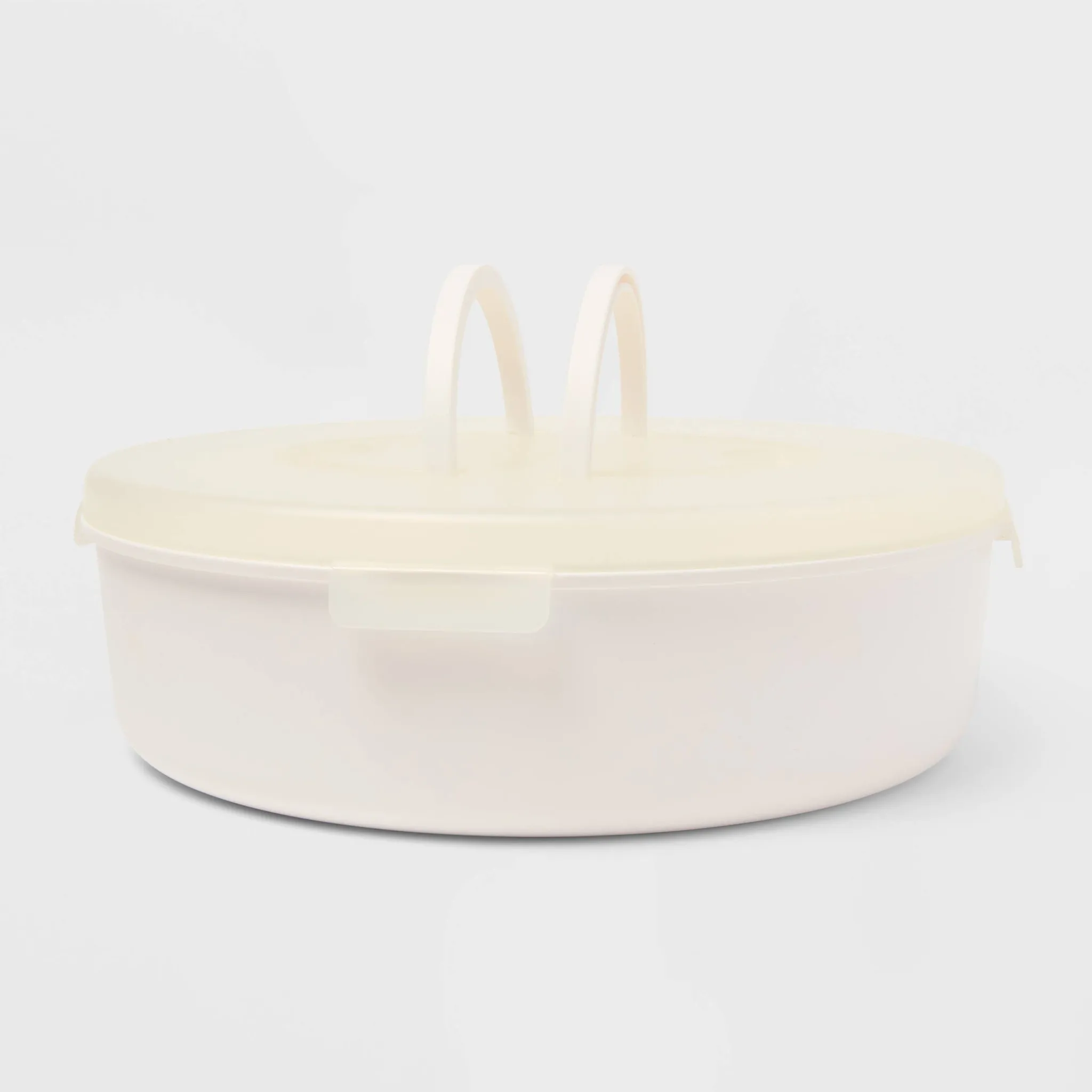Large Round Packable Serving Set White - Kaedas