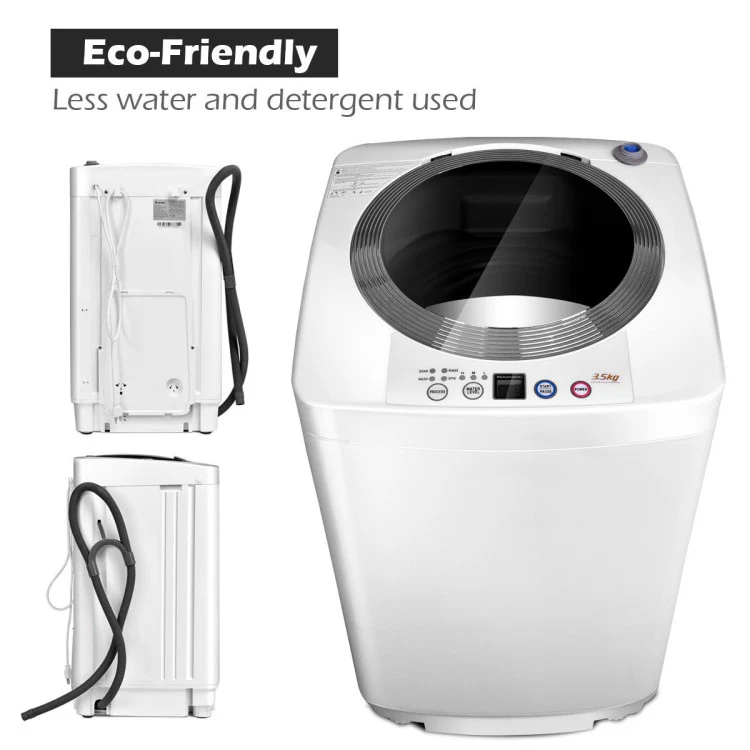 Portable 7.7 Lbs Automatic Laundry Washing Machine With Drain Pump - Kaedas