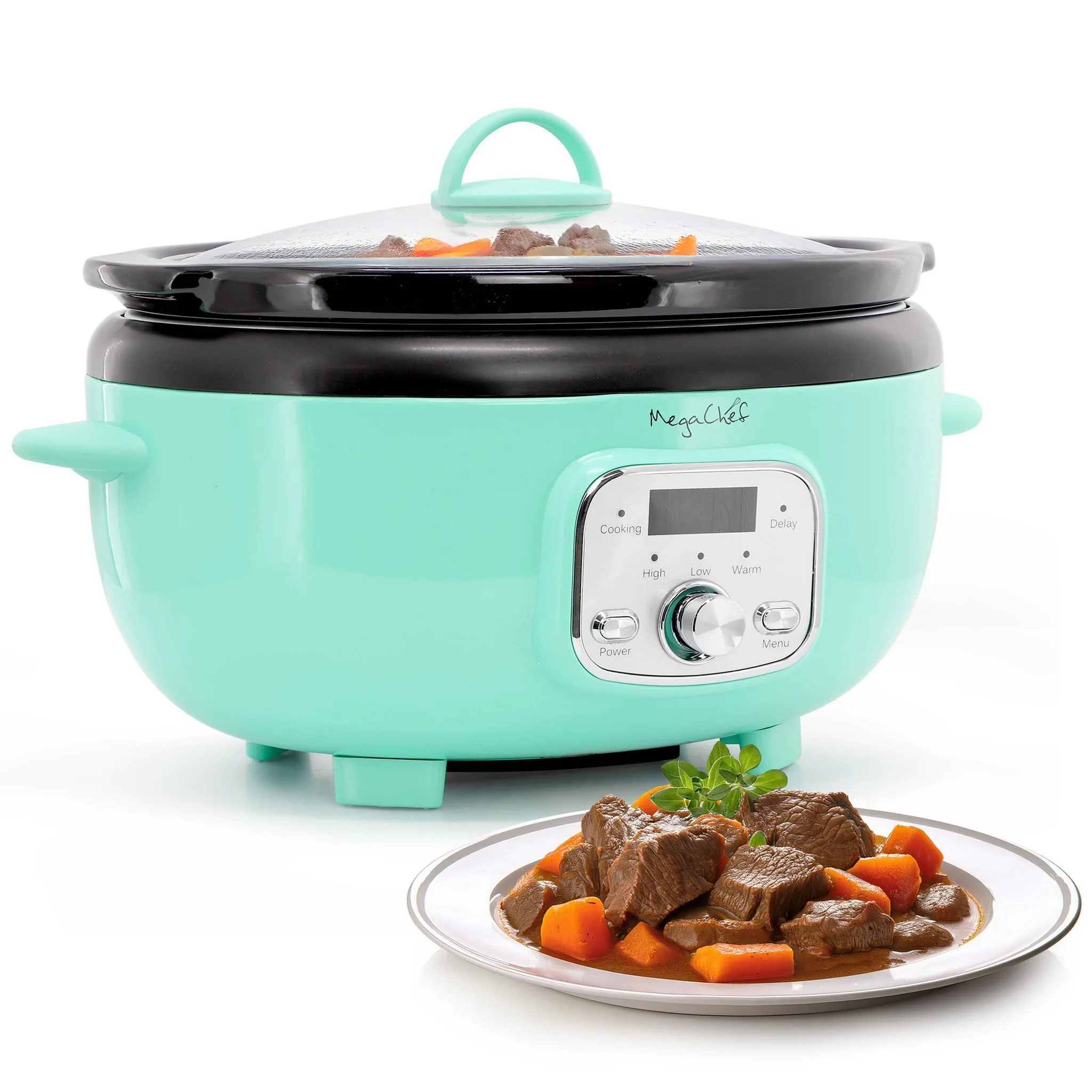 MegaChef 3 Qt Slow Cooker - Turquoise - Kaedas