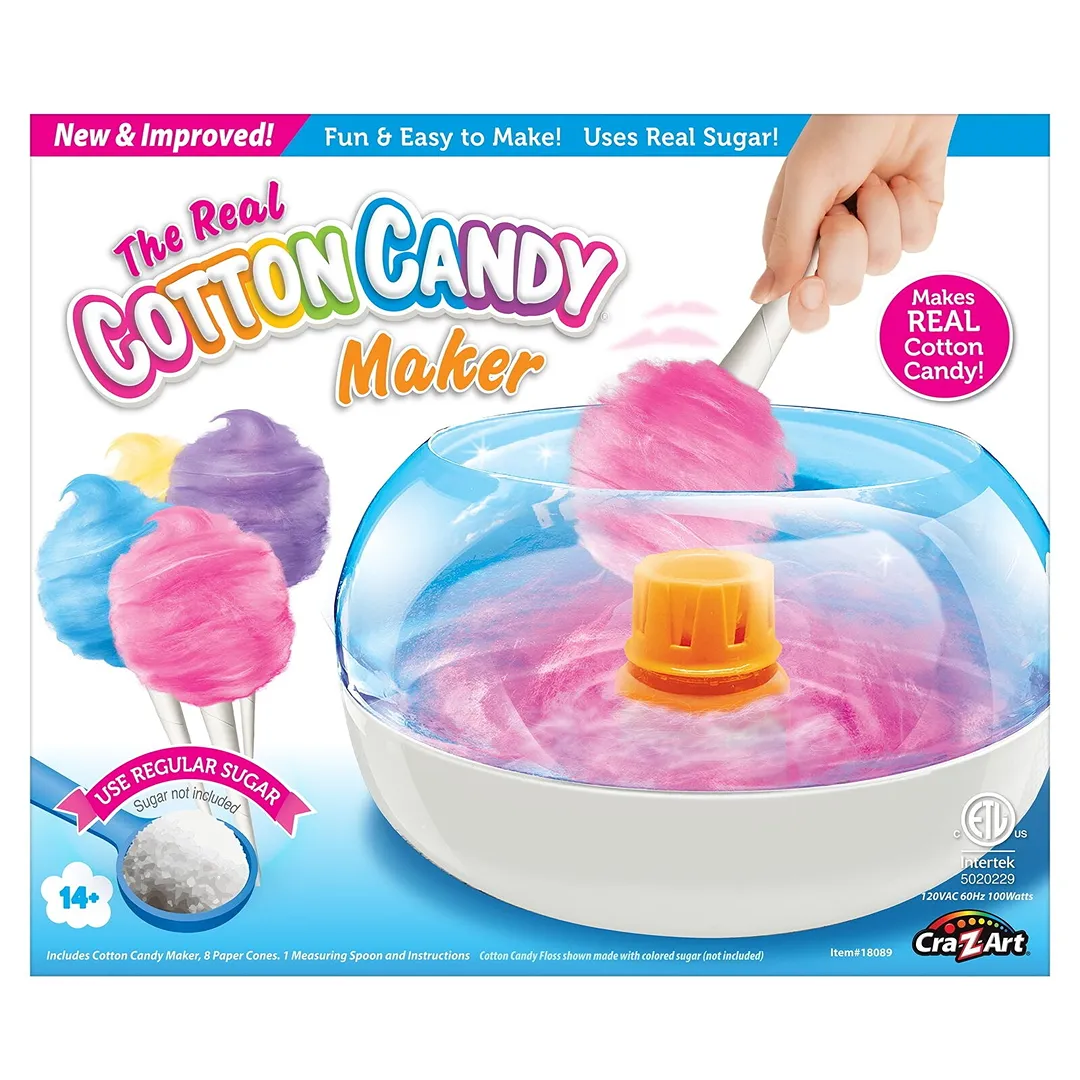 Cotton Candy Maker, DIY Homemade Real Cotton Candy Machine for Kids - Kaedas