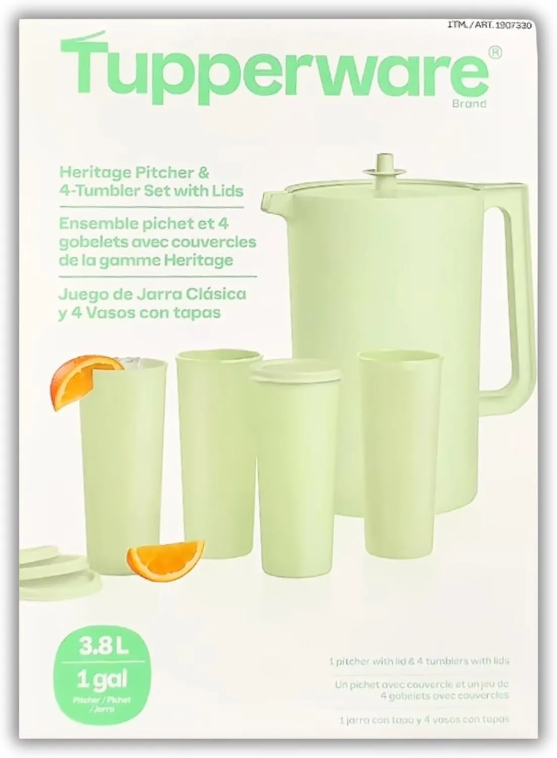 Tupperware 1 Gallon Pitcher - Blue Plastic Beverage Container (See Description) - Kaedas