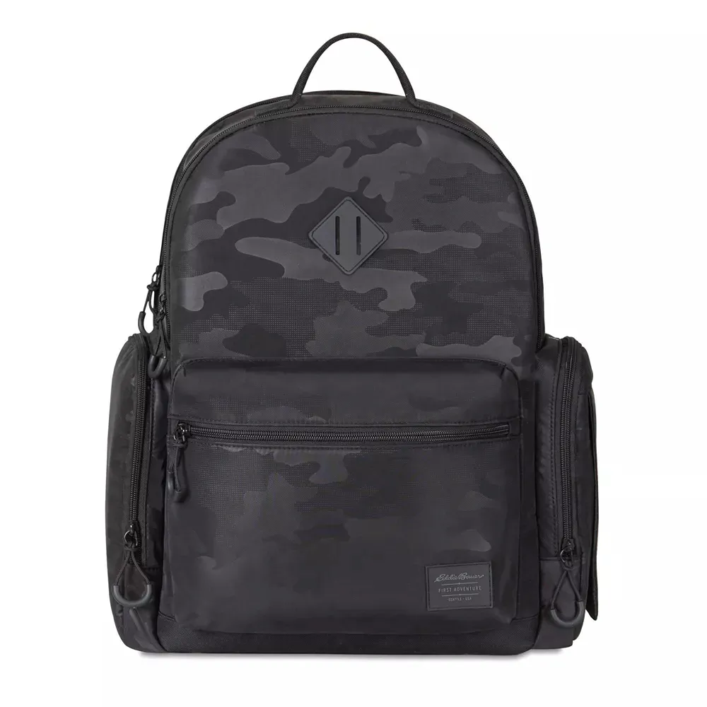 Camo Backpack Diaper Bag - Black - Kaedas