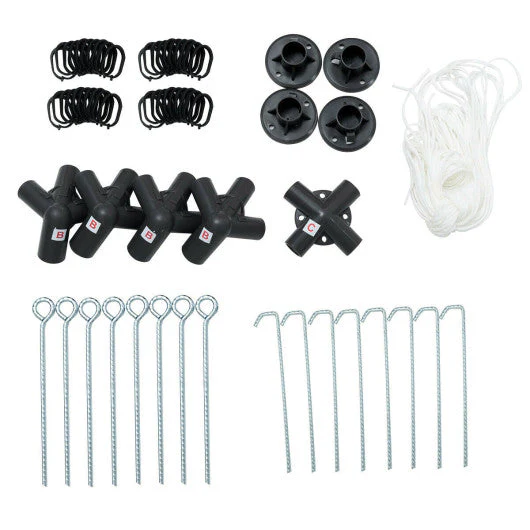 Canopy Gazebo Tent Shelter Garden Lawn Patio With Mosquito Netting-Beige - Kaedas