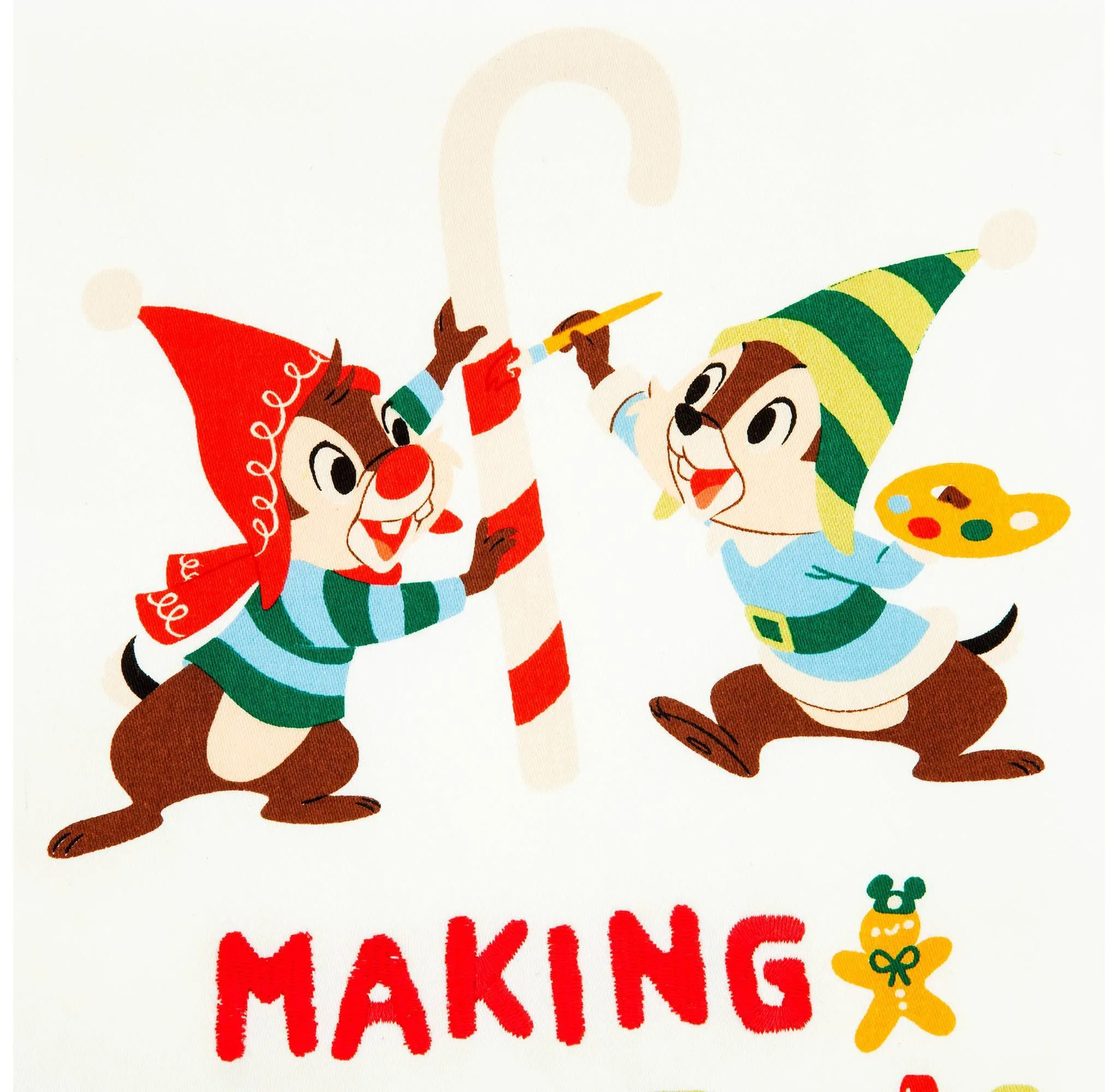 Disney Chip 'n Dale Holiday Kitchen Towel - Kaedas