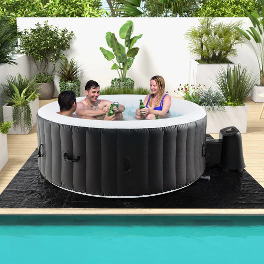 70/80 Inches Round SPA Pool Hottub With 110/130 Air Jets Electric Heater Pump-S - Kaedas