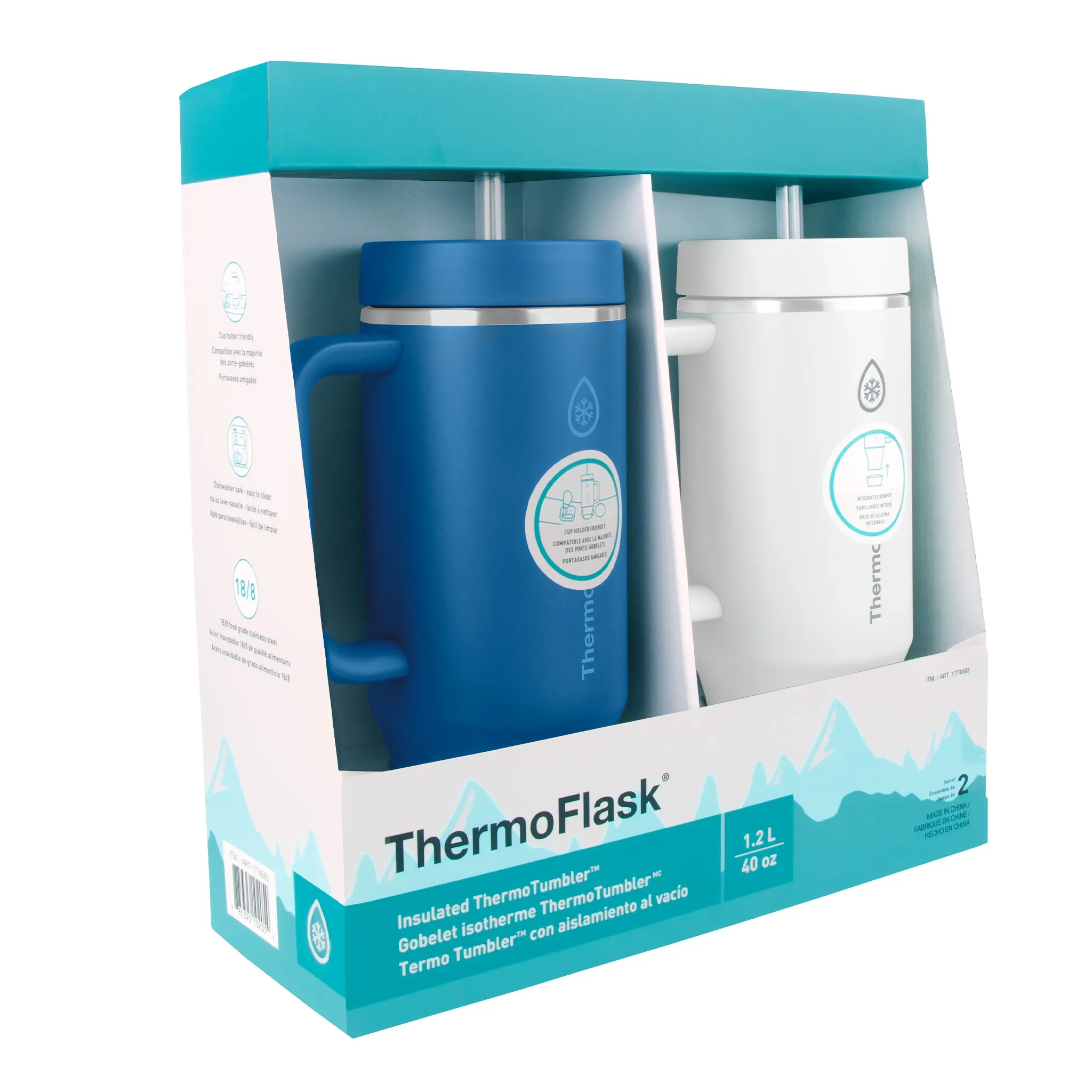 40 Oz ThermoTumbler - 2 Pack - Kaedas