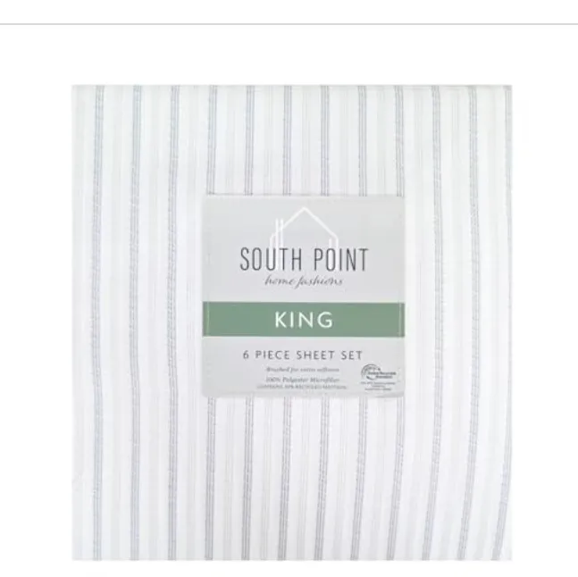 6-Piece Printed Sheet Set - Extra Deep Queen/King - Kaedas