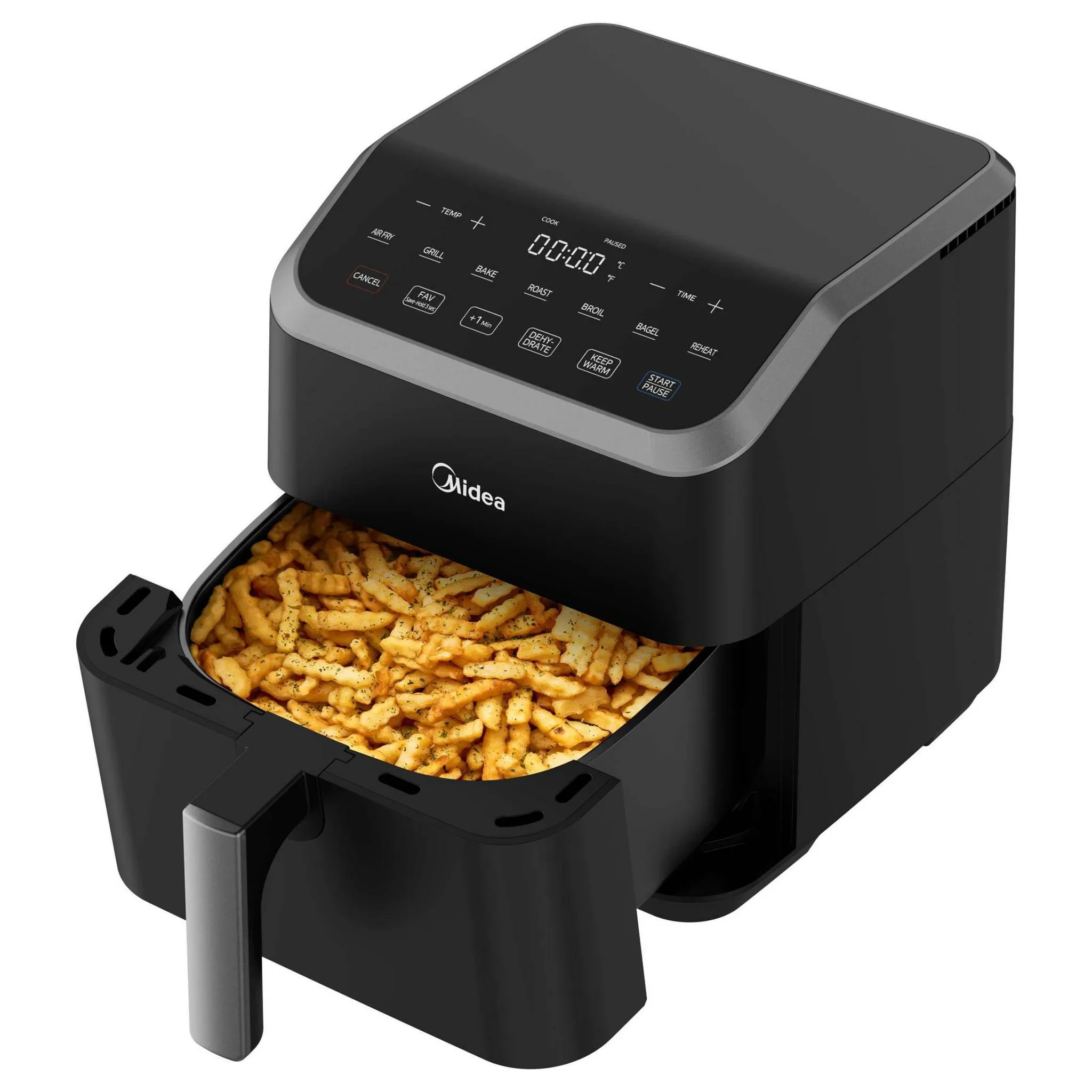 5.5qt HeatXpress Air Fryer Black: 1500W, Dishwasher-Safe Parts - Kaedas