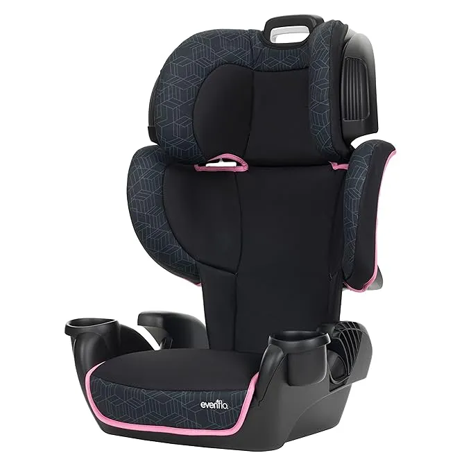 Evenflo GoTime LX High Back Booster Car Seat Terrain Pink - Kaedas