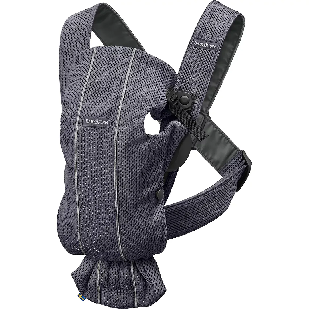 Baby Carrier Mini 3D Mesh - Anthracite Black (See Description) - Kaedas