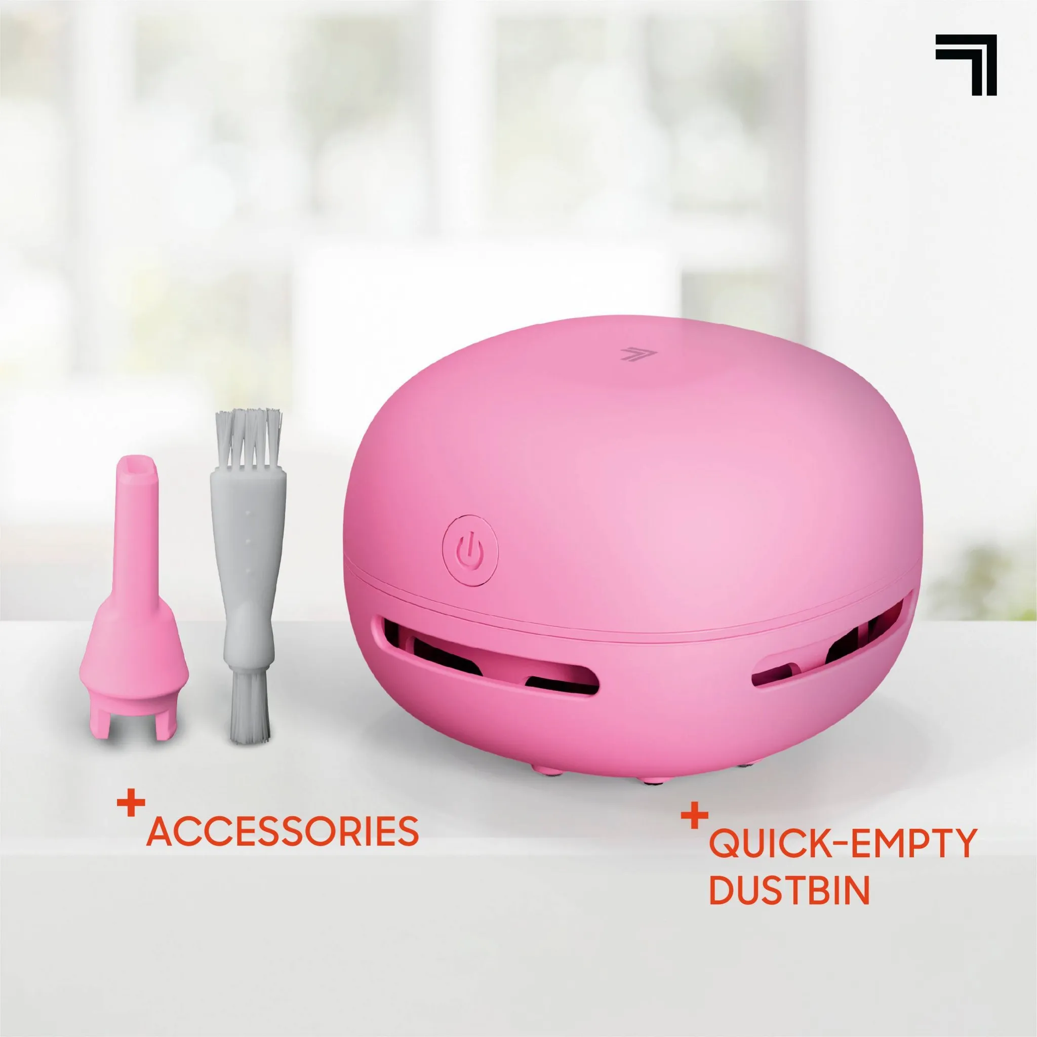 Desktop Cordless Handheld Vacuum Pink - Kaedas