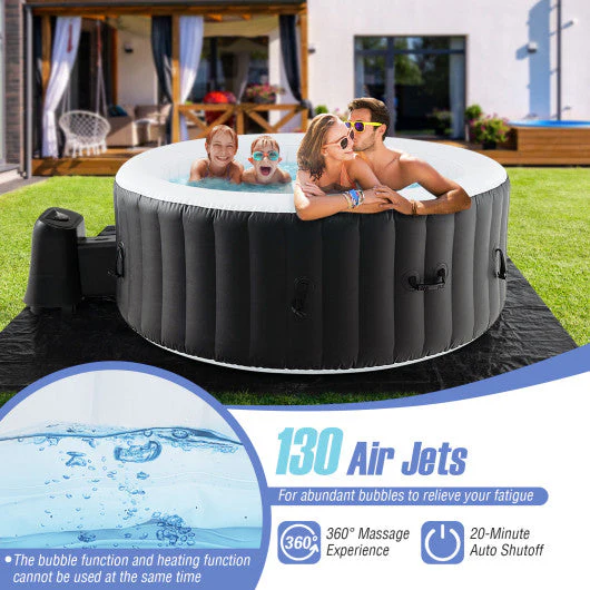 70/80 Inches Round SPA Pool Hottub With 110/130 Air Jets Electric Heater Pump-L - Kaedas