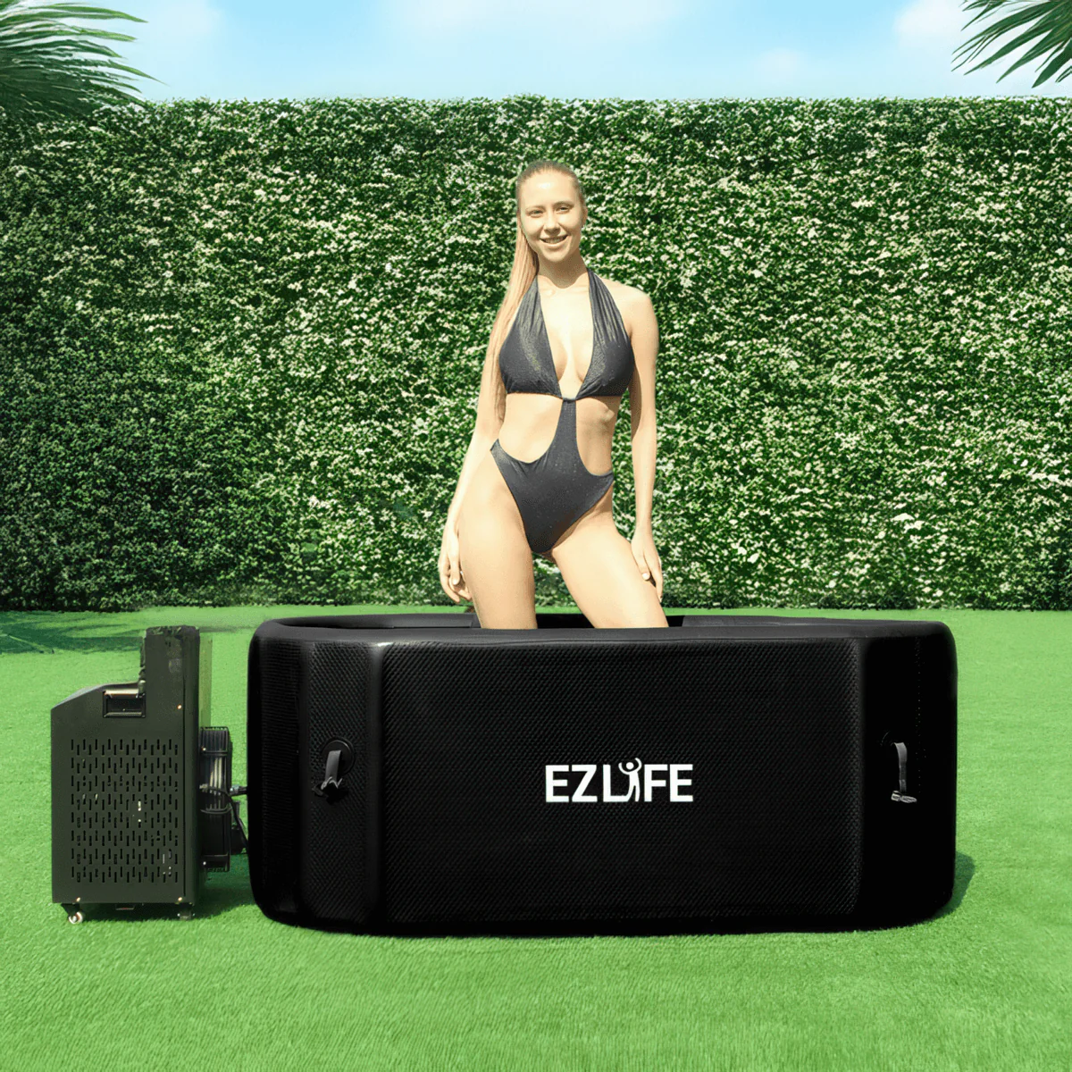 EZLIFE Oval Inflatable Cold Plunge W/ 1HP Chiller - Kaedas