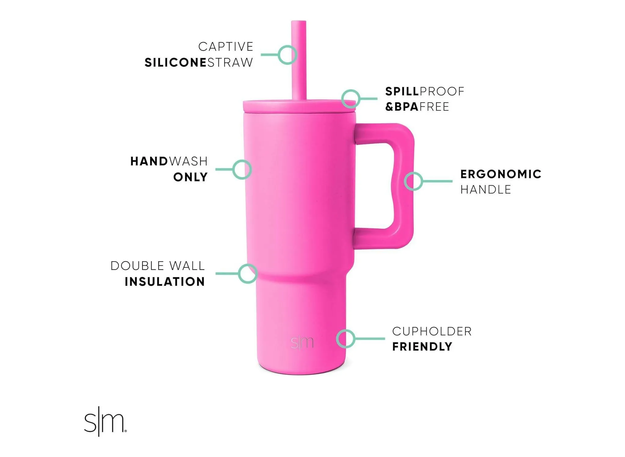 24oz Stainless Steel Trek Scout Mix Straw Tumbler Navy Blue - Kaedas