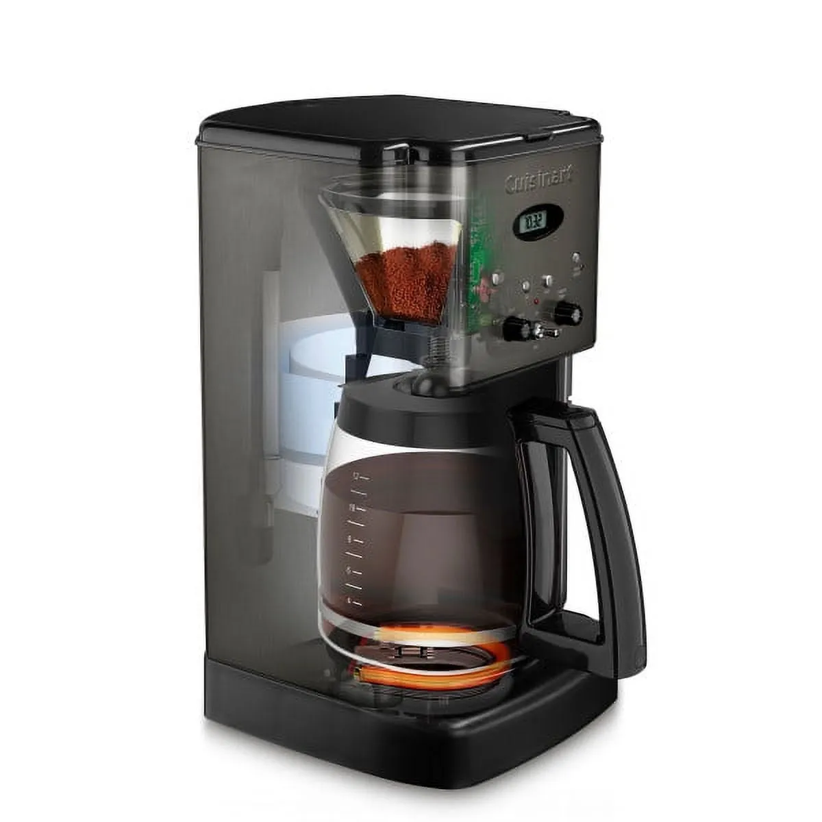 12-Cup Programmable Coffeemaker, Stainless Steel Black - Kaedas