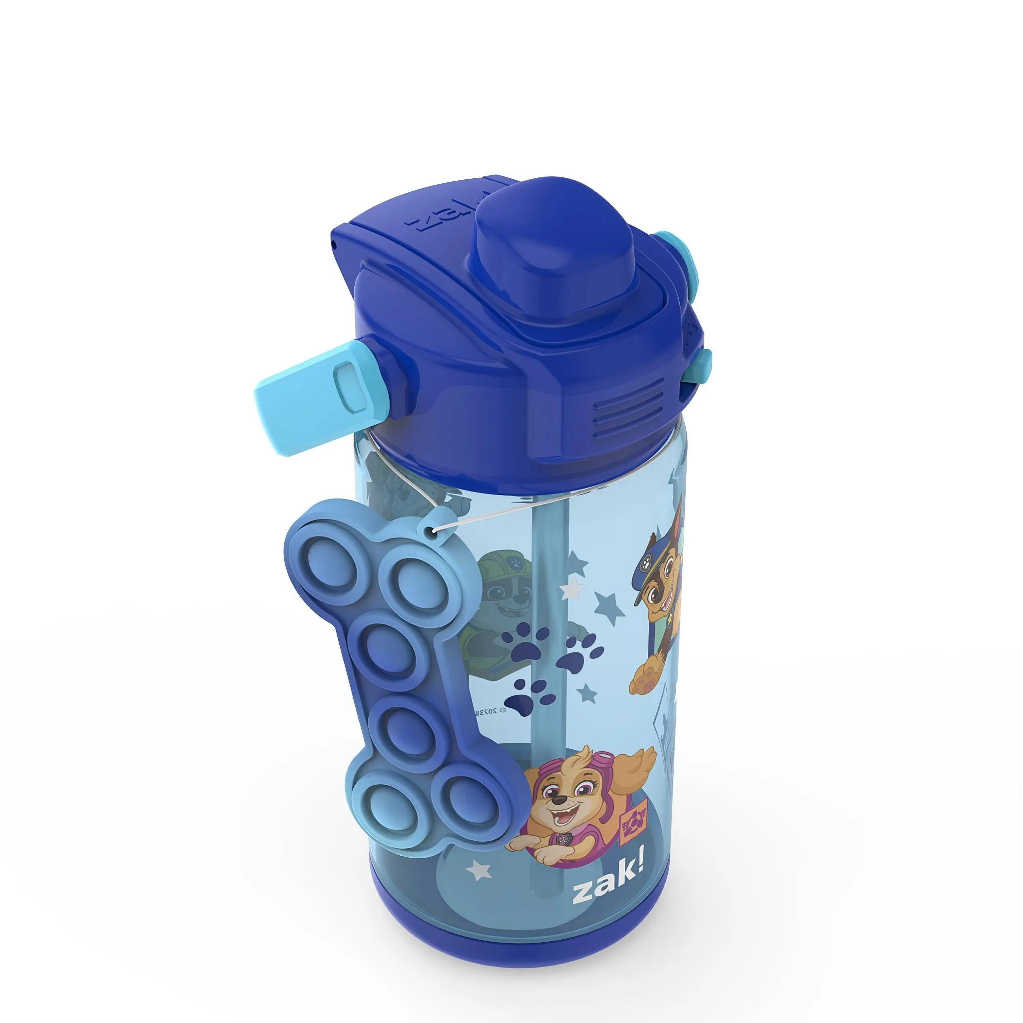 16 fl oz Kids Straw Water Bottle - Blue - Kaedas