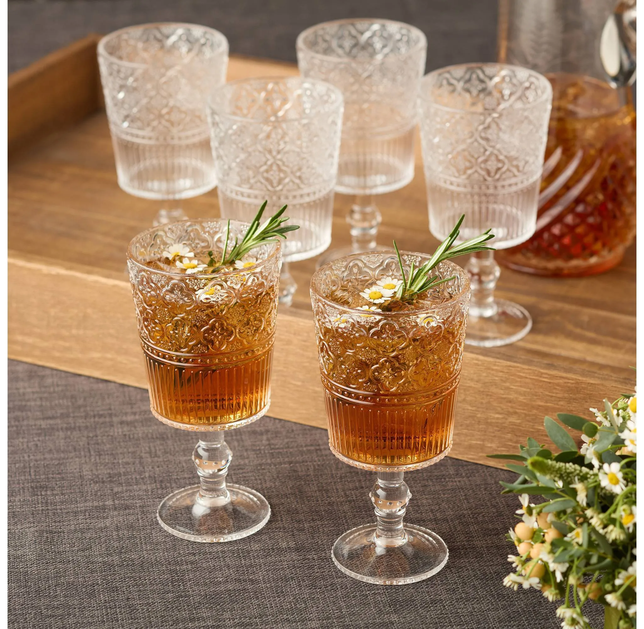 Certified International Victoria Acrylic All-Purpose Goblets - Set of 6 - Kaedas