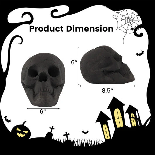 Halloween Fire Pit Skull Halloween Decoration-Black - Kaedas