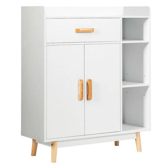 Floor Storage Cabinet Free Standing Cupboard Chest - Kaedas